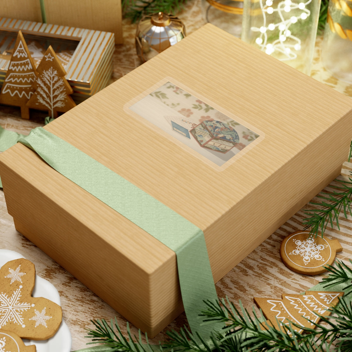 Product Marketing — Box And Books — Kiss-Cut Sticker