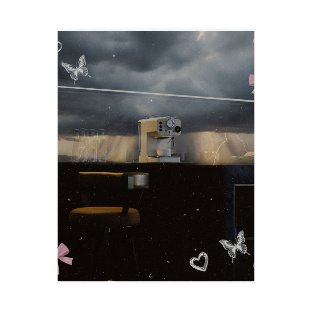 Dramatic Storm — Kitchen — Matte Poster