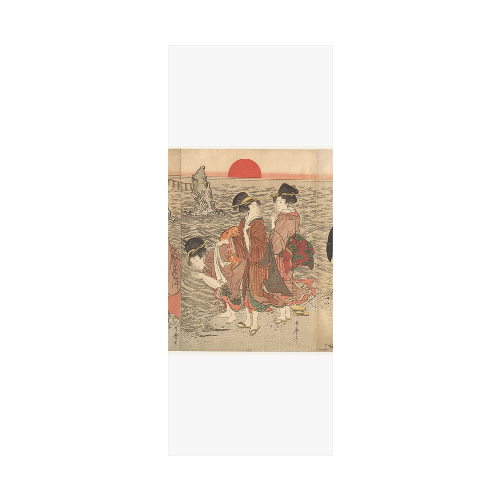 Ecommerce Main — Women Worshipping The Rising Sun Between The Twin Rocks At Ise — Matte Poster