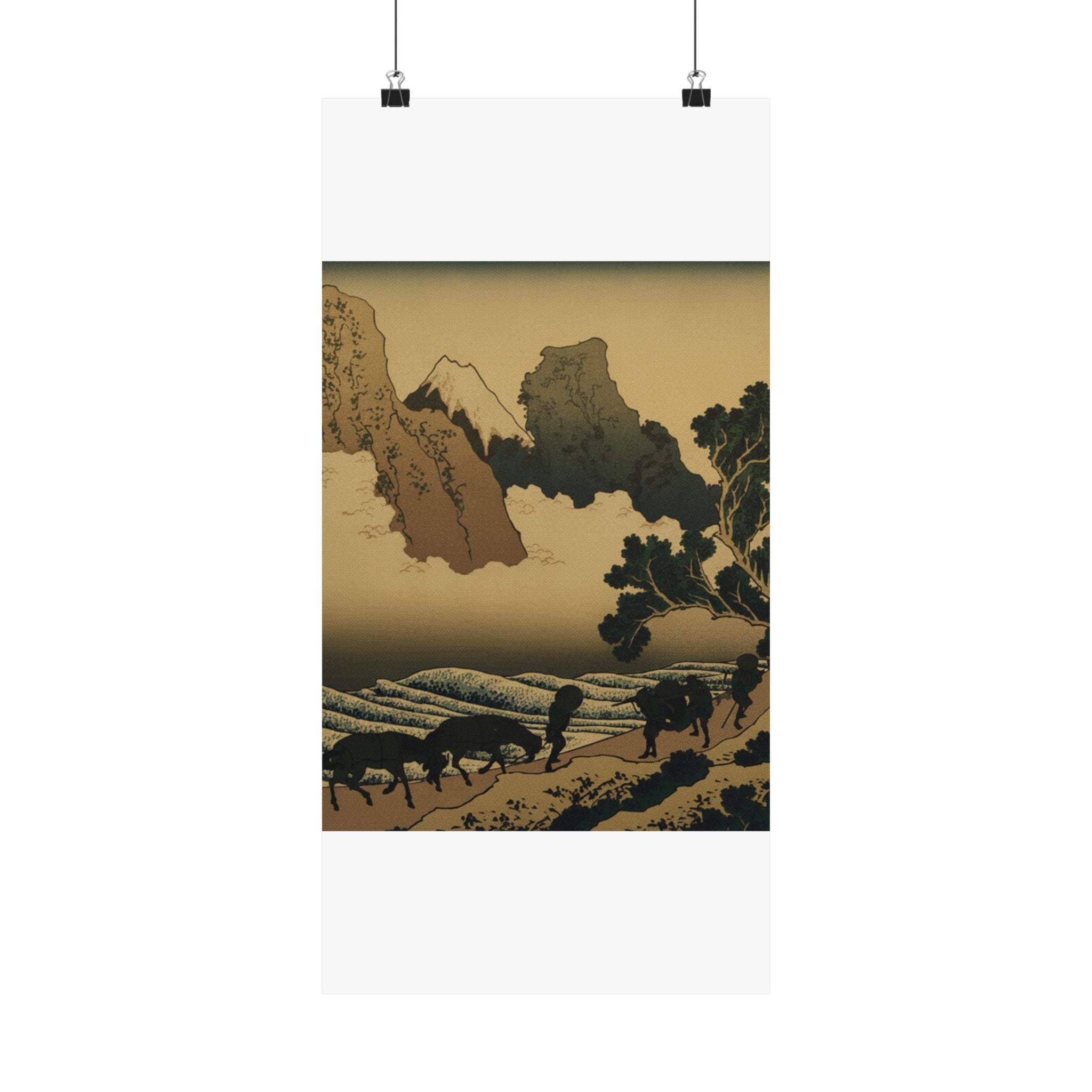 Scenic Nature — View From The Other Side Of Fuji From The Minobu River (Minobugawa Ura Fuji), Fr — Matte Poster