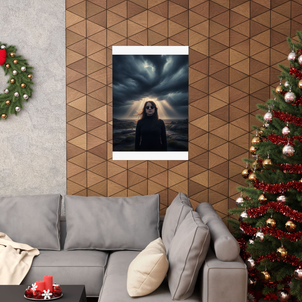 Dramatic Storm — Person — Matte Poster