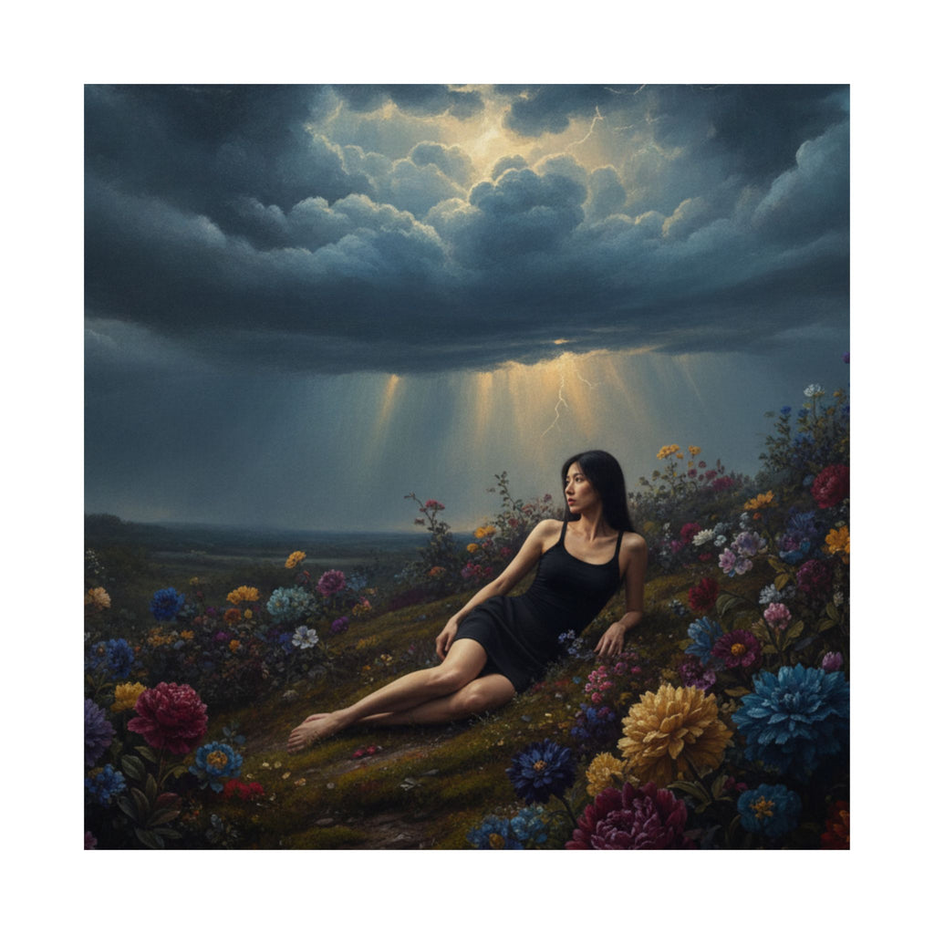 Dramatic Storm — Person — Matte Poster
