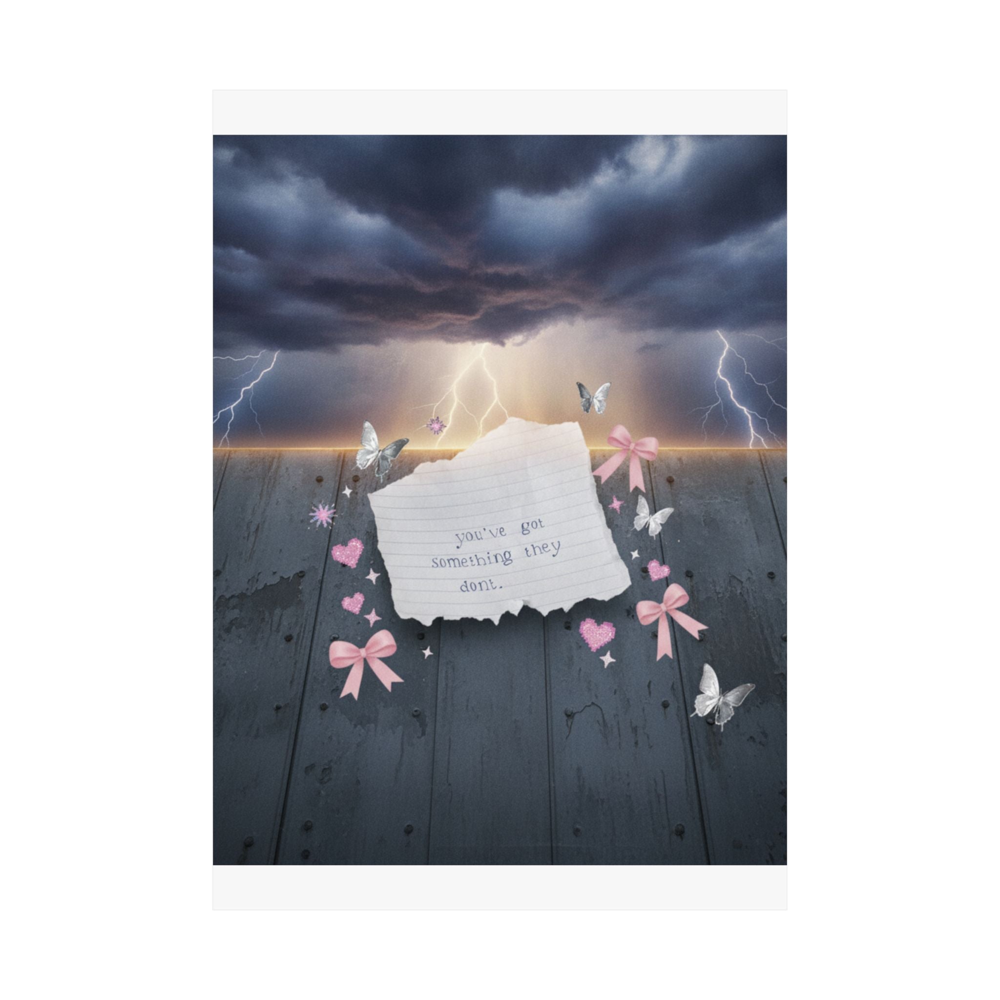 Dramatic Storm — Note — Matte Poster