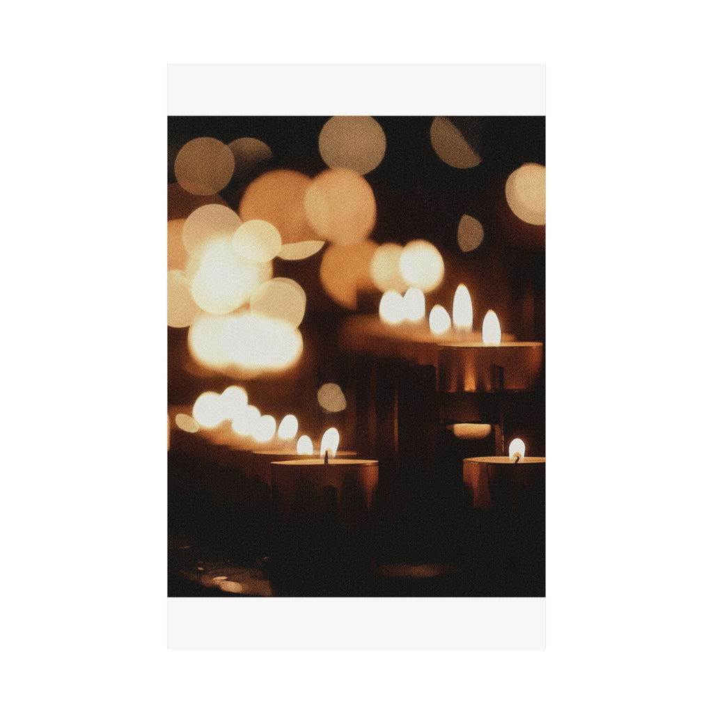 Southern Sunset — Candle — Matte Poster