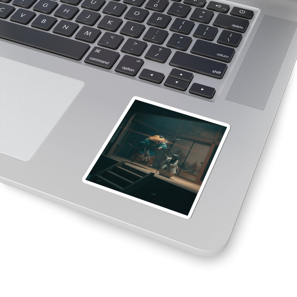 Cinematic — Scene From Noh Dance — Kiss-Cut Sticker