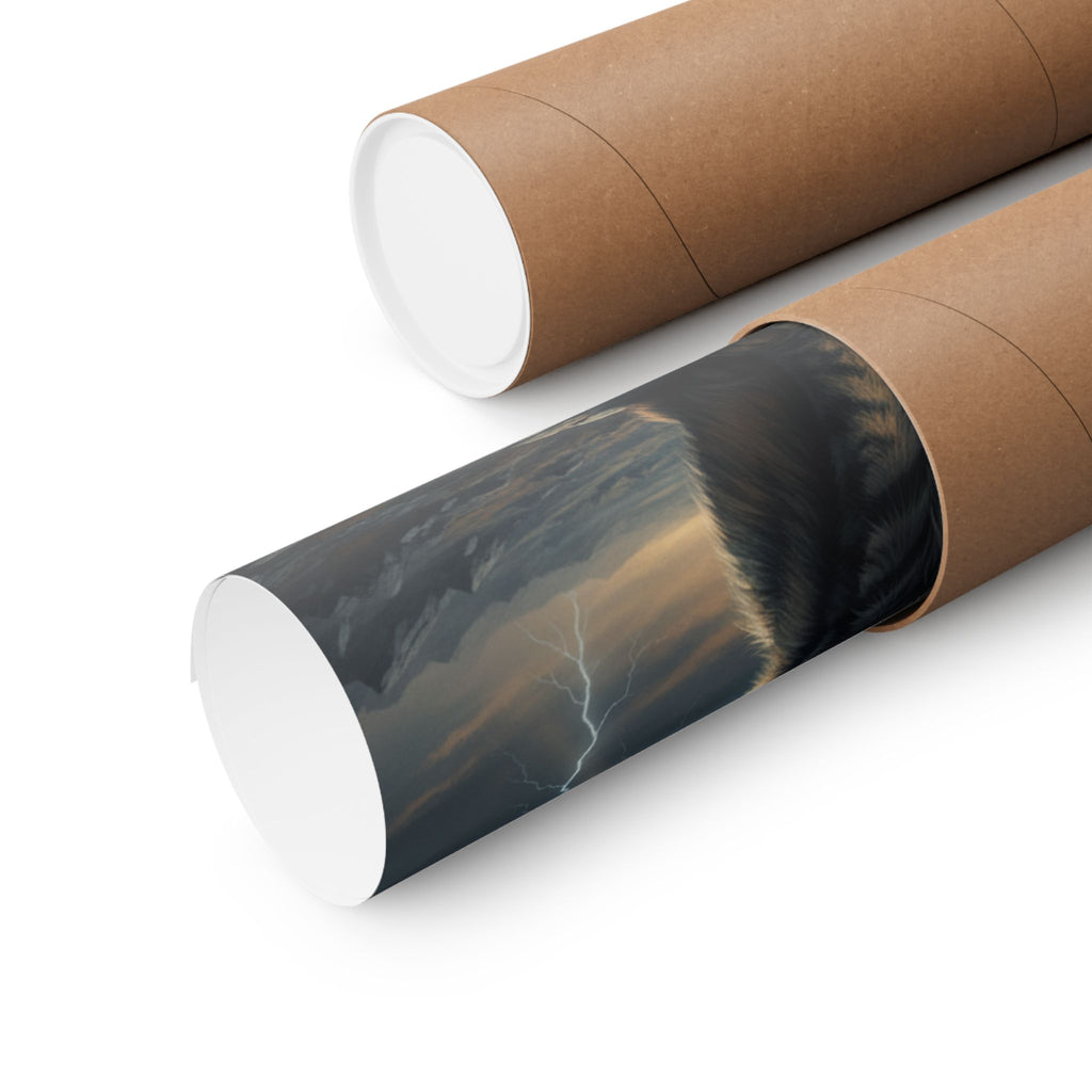 Dramatic Storm — Cat — Matte Poster