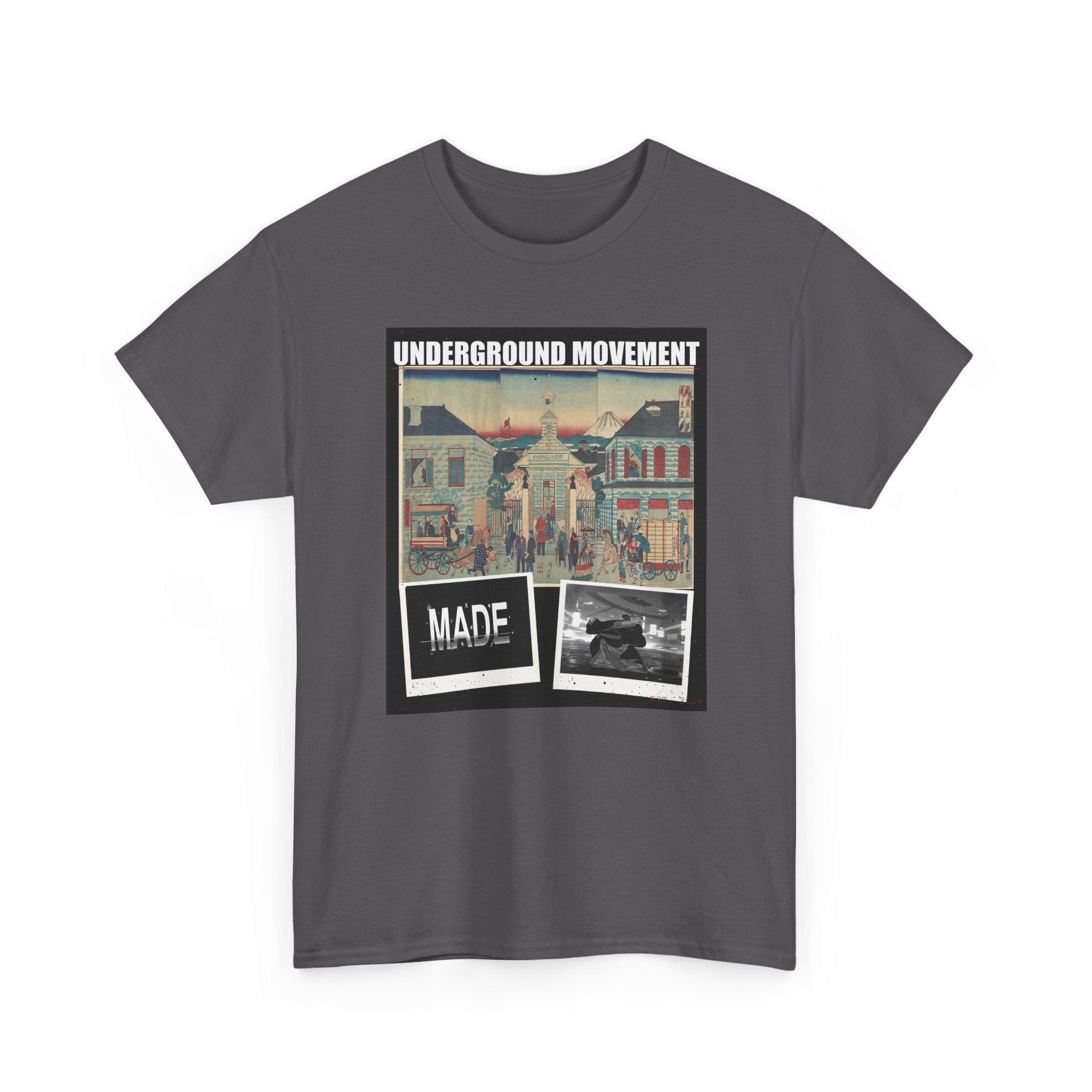 UNDERGROUND MOVEMENT | Illustration Of Foreign Residences And The Catholic Church In Yokohama (Yokohama Collage Tee — Graphic Tee