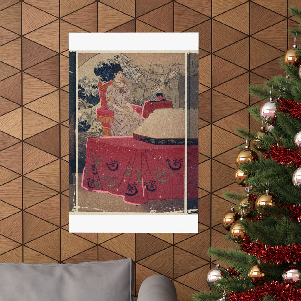 Japanese Street — Illustration Of The  Empress Visiting The General Staff Headquarters [To Present — Matte Poster