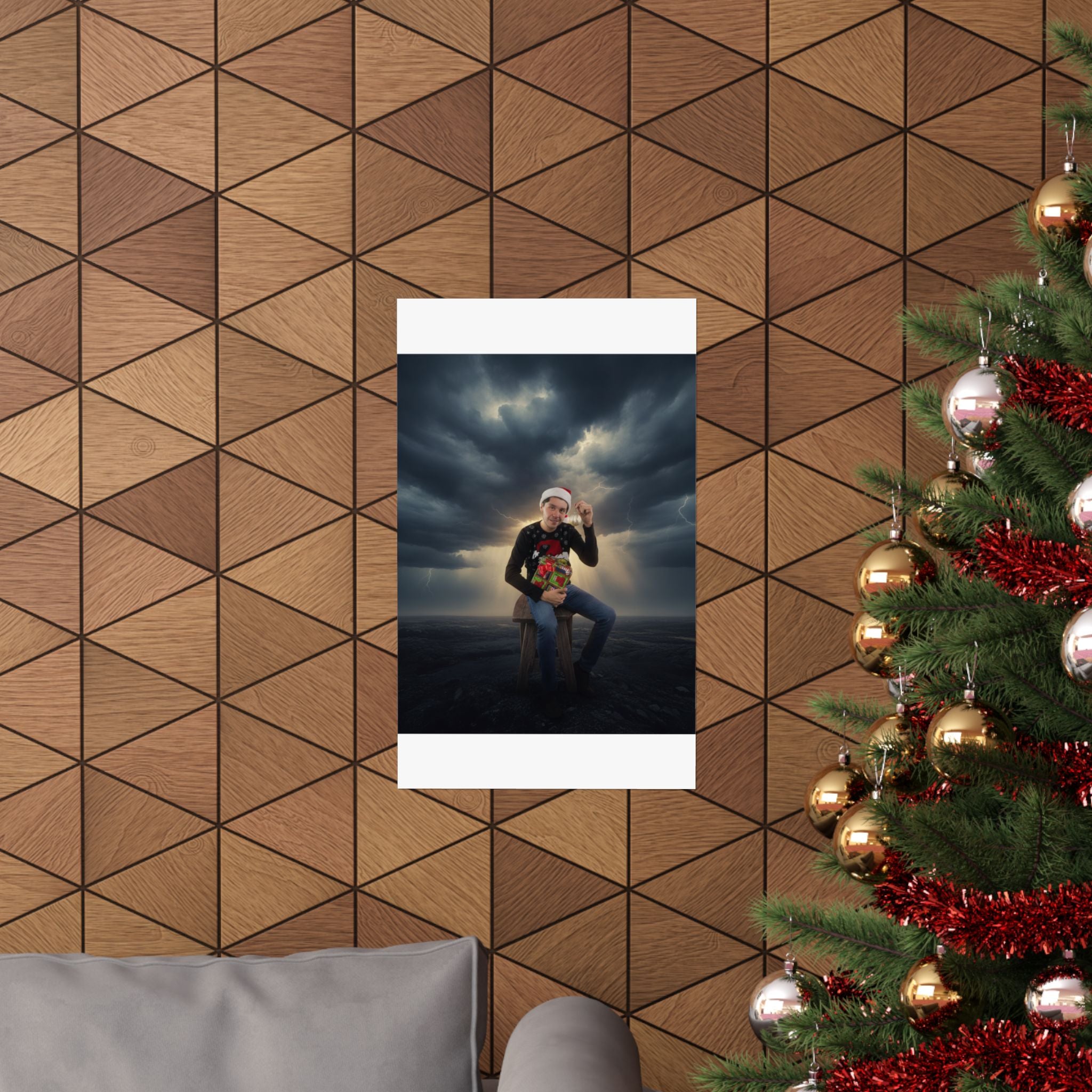 Dramatic Storm — Person — Matte Poster