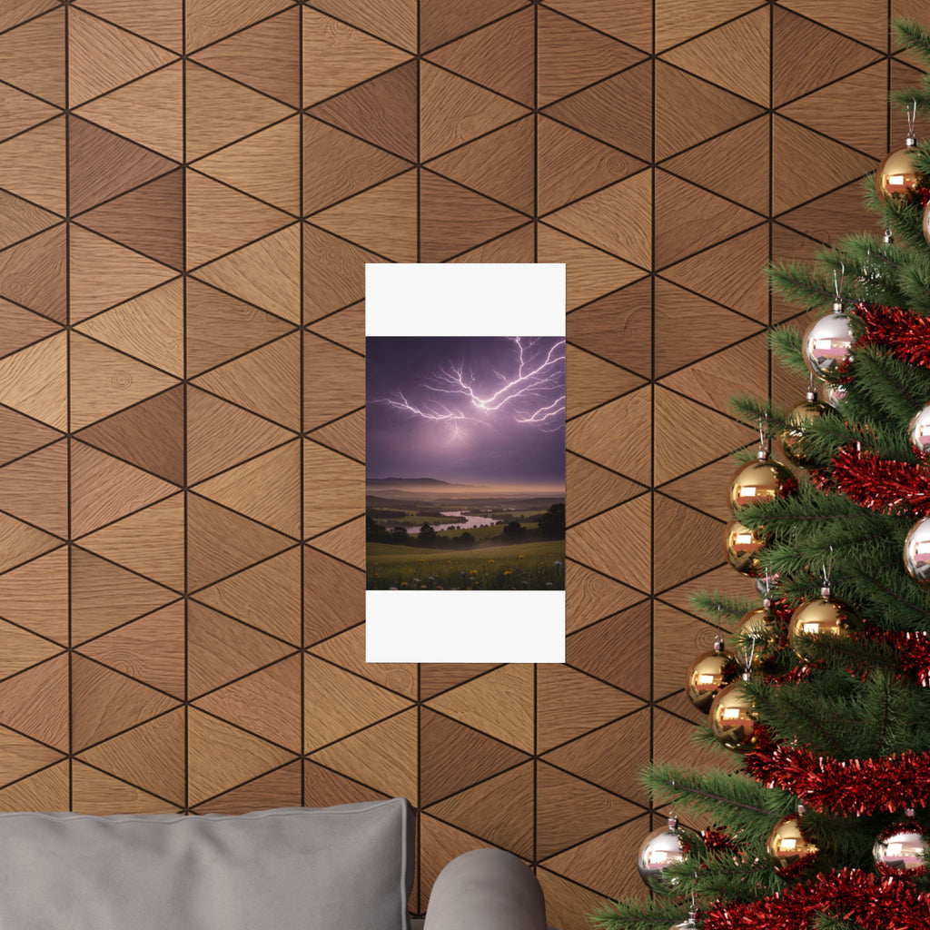 Scenic Nature — Lightning — Matte Poster