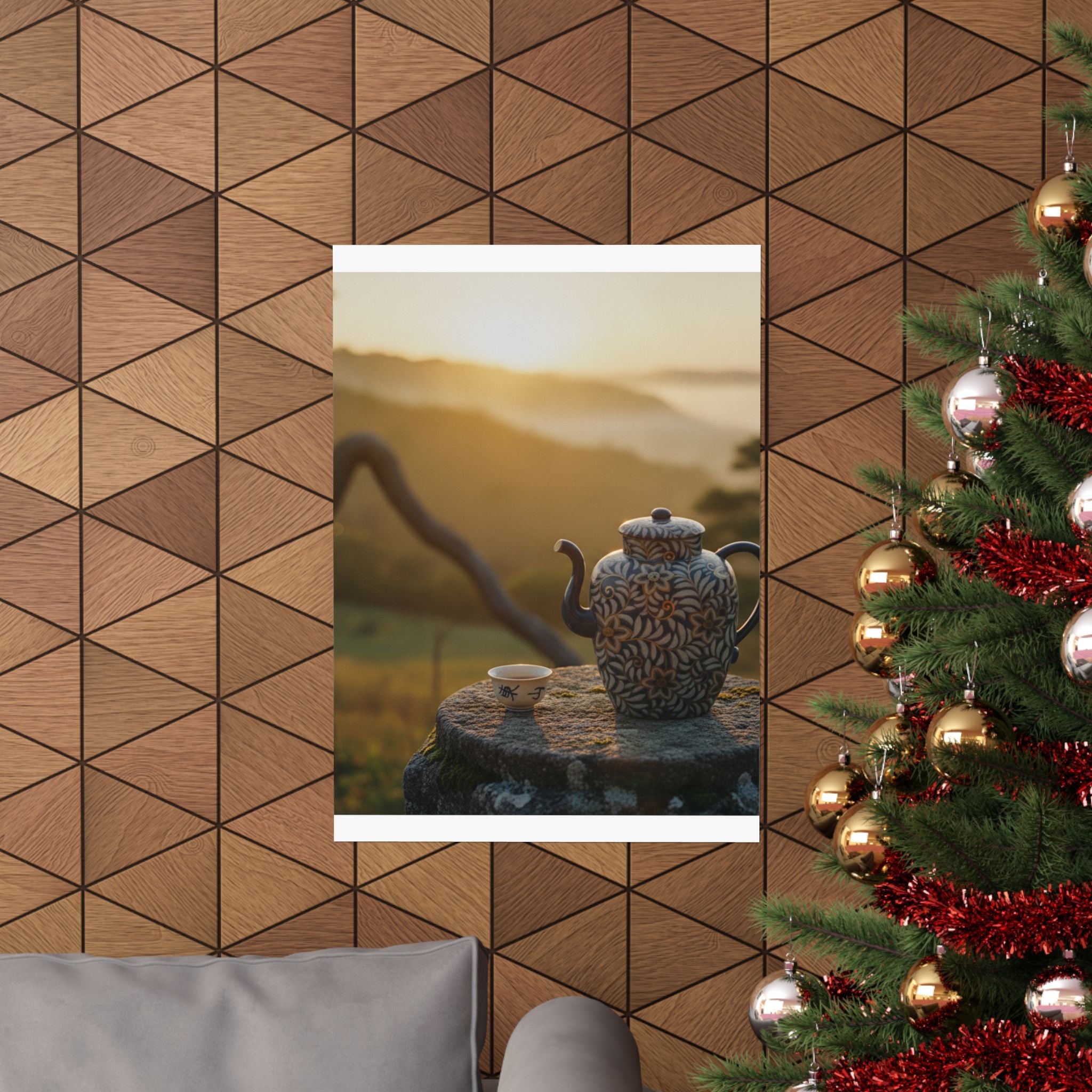 Scenic Nature — Wine Pot And Cup — Matte Poster