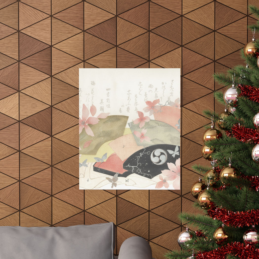 Watercolor — Fan-Box With Fans — Matte Poster