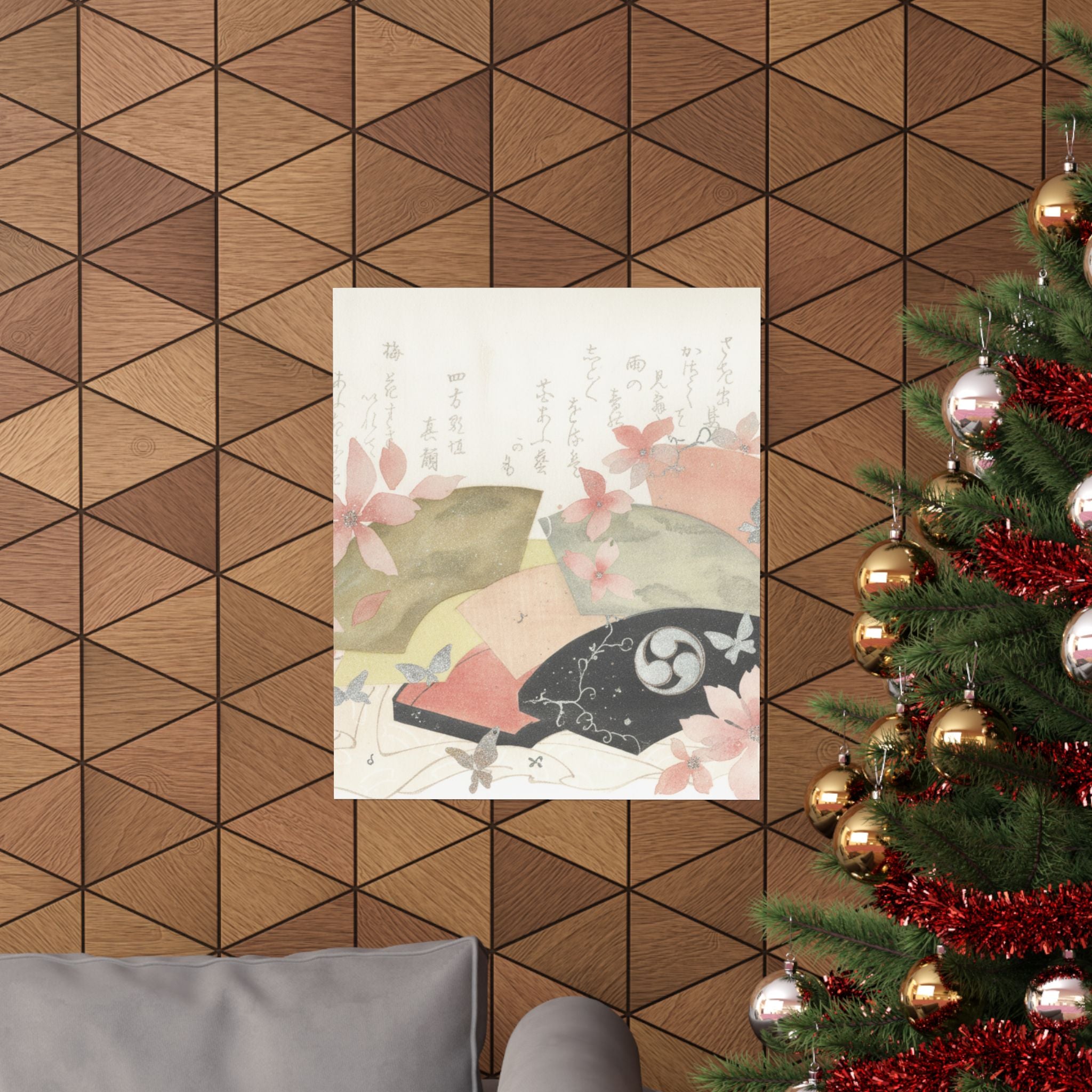 Watercolor — Fan-Box With Fans — Matte Poster