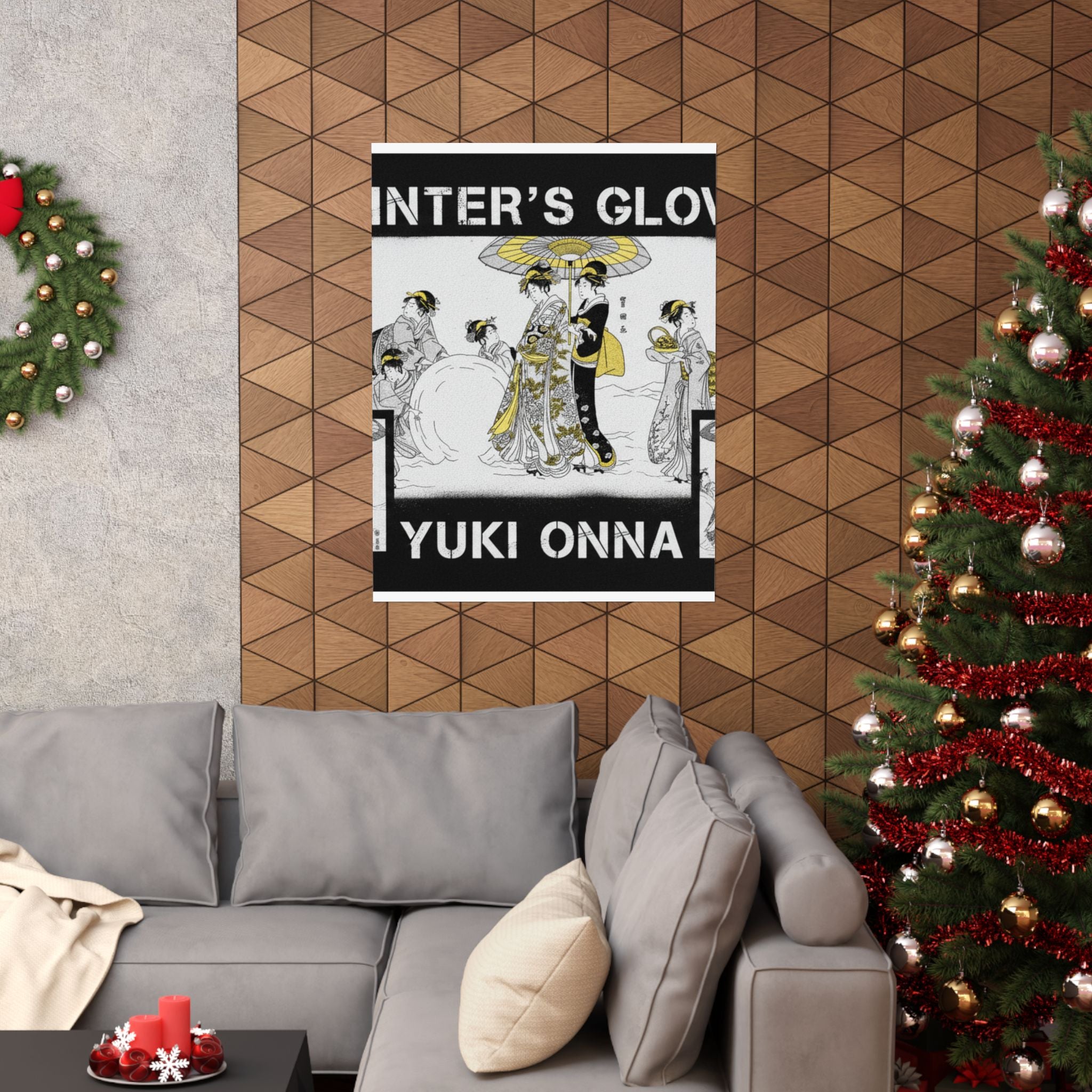 Streetwear Collage — Courtesans And Attendants Making A Giant Snowball — Matte Poster