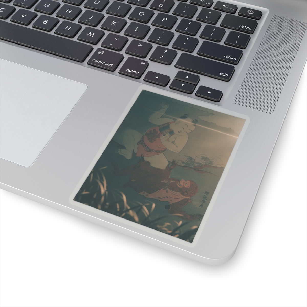 Cinematic — Boy And Monkey Playing — Kiss-Cut Sticker