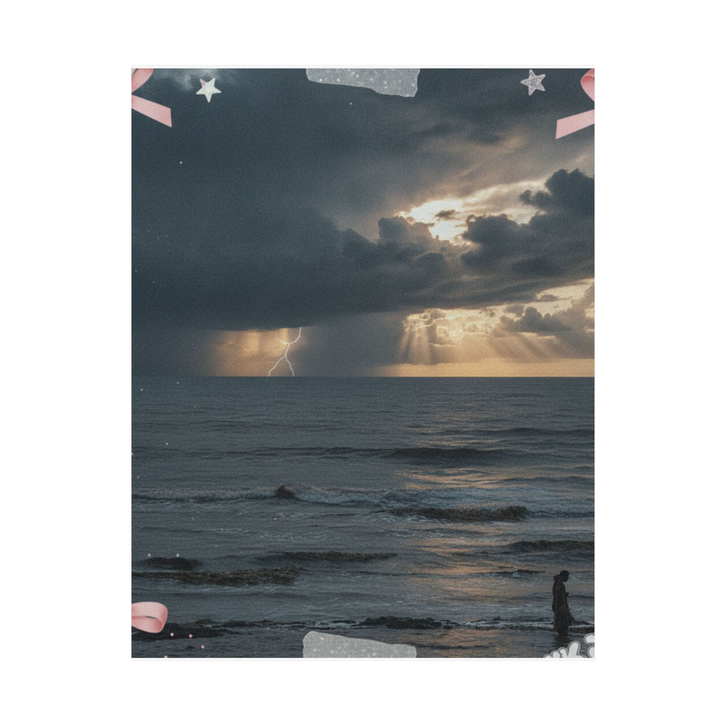 Dramatic Storm — Person — Matte Poster