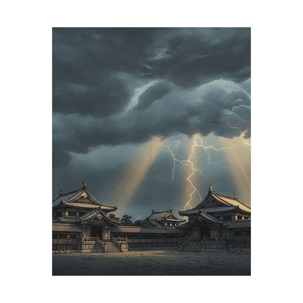 Dramatic Storm — The Inner Palace Of Chiyoda (Chiyoda No Ōoku) — Matte Poster