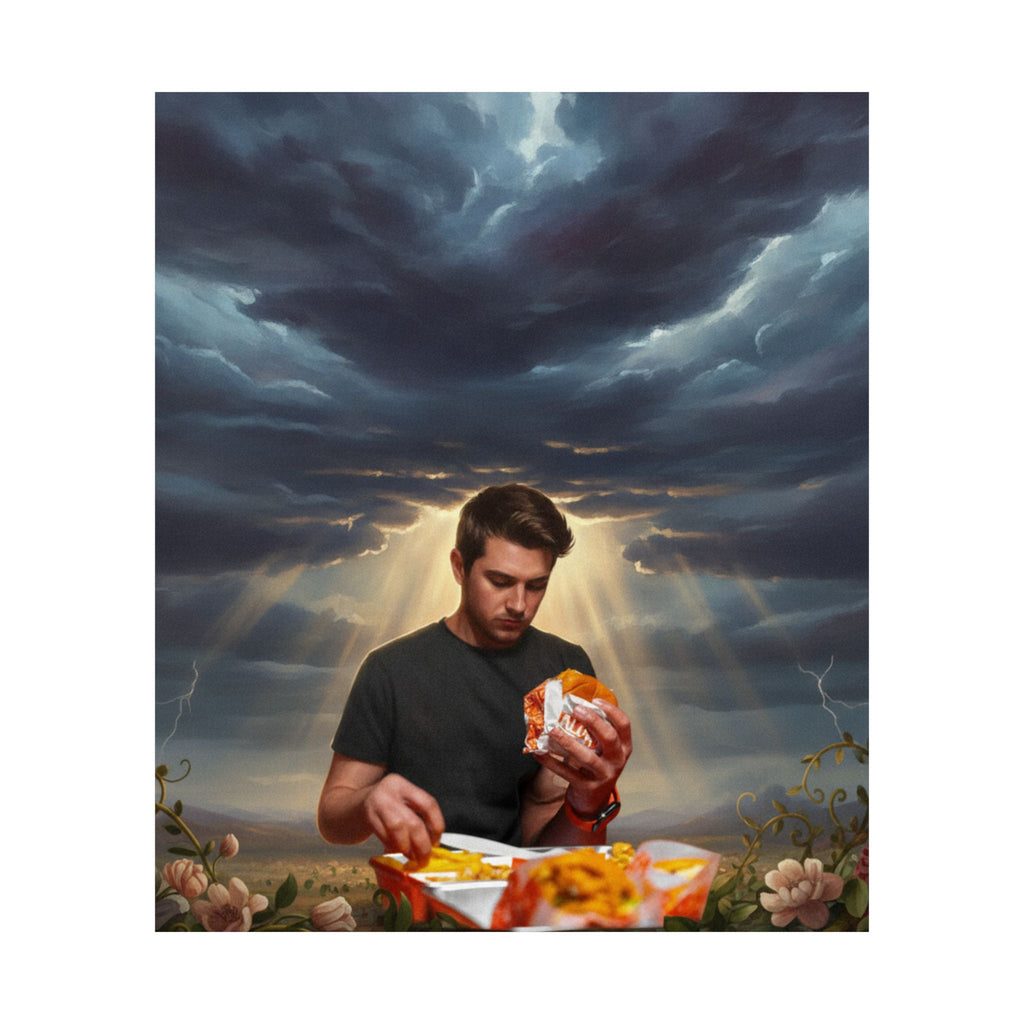 Dramatic Storm — Person — Matte Poster