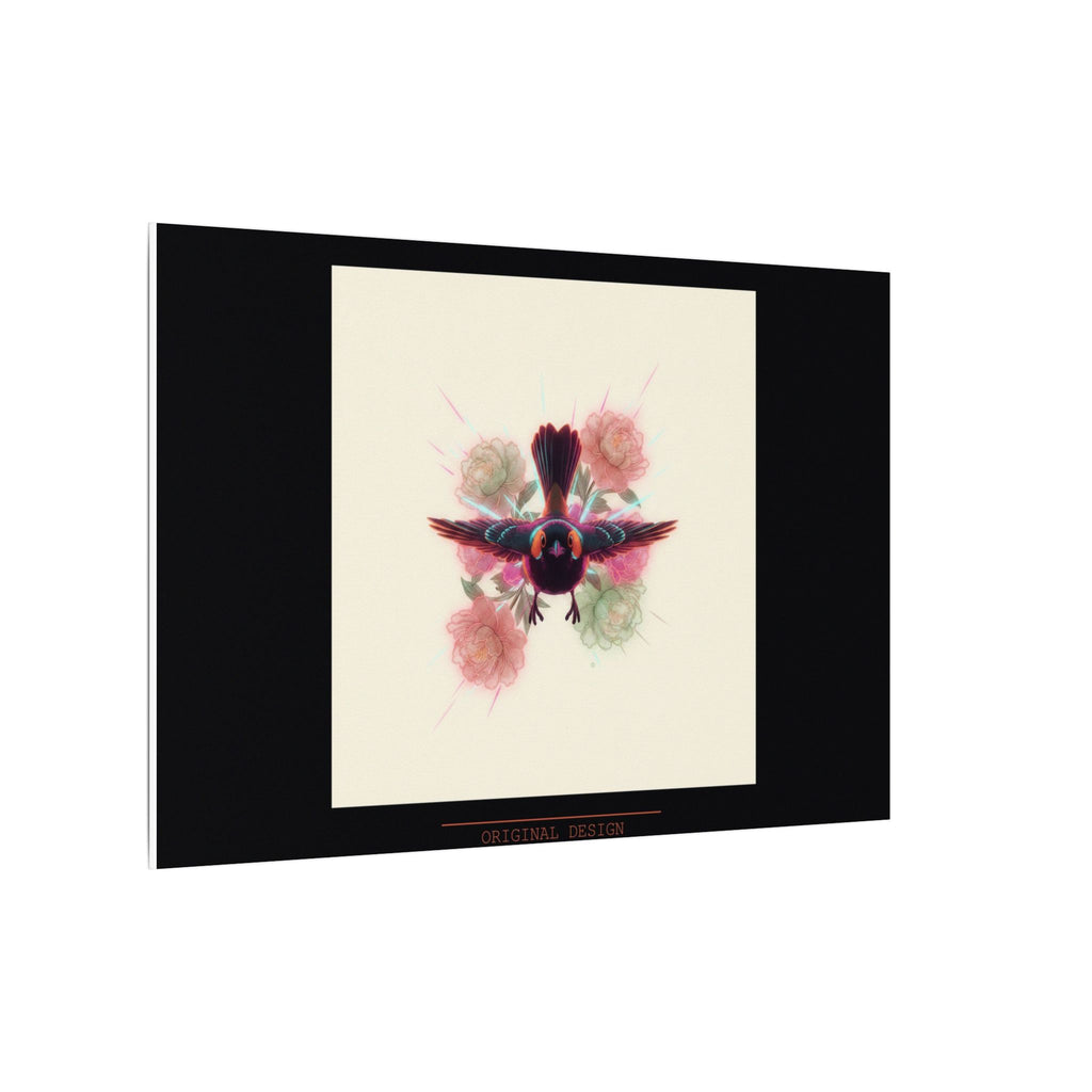 BRED IN THE CITY Flying Bird & Roses Matte Canvas