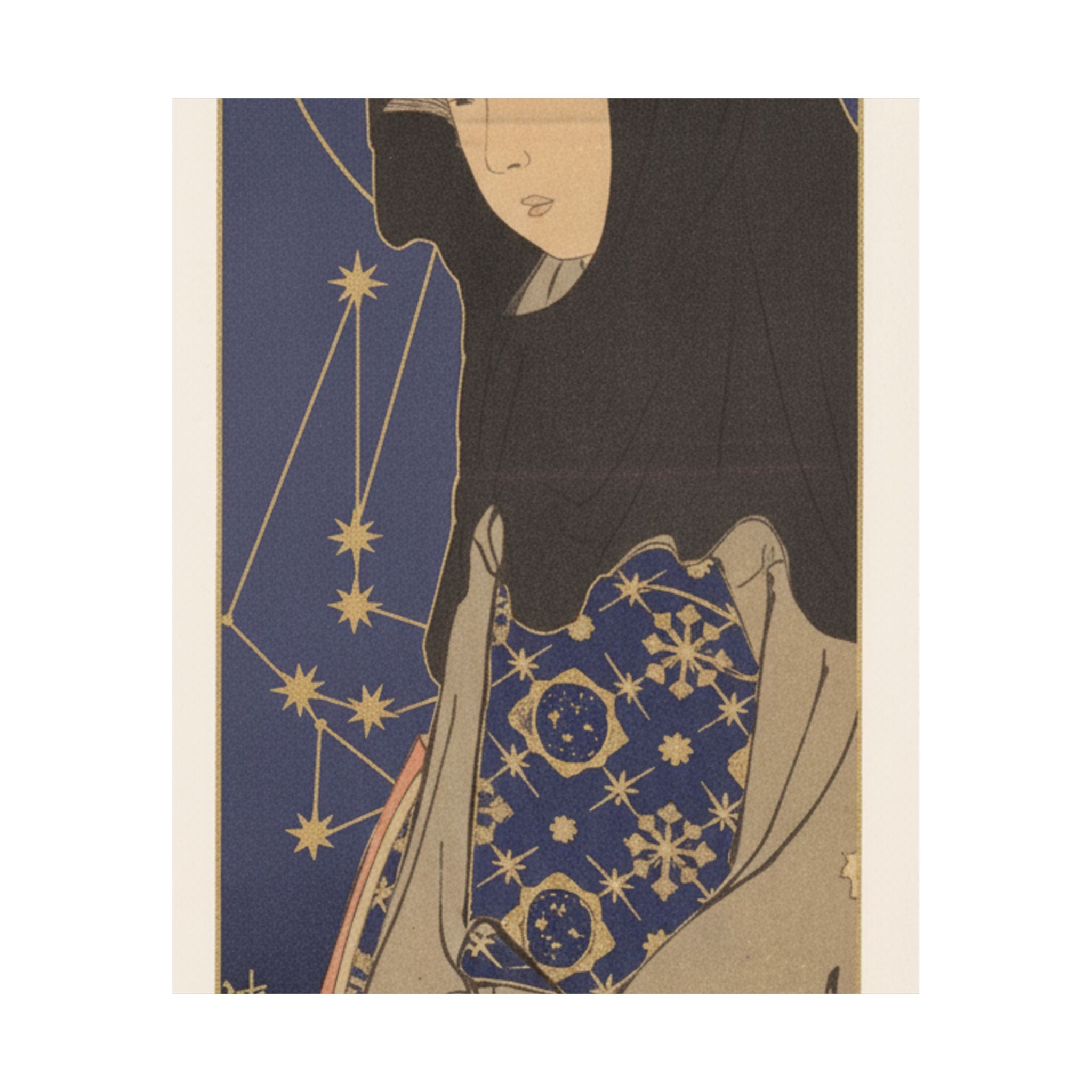 Celestial — A Young Woman With A Black Hood — Matte Poster