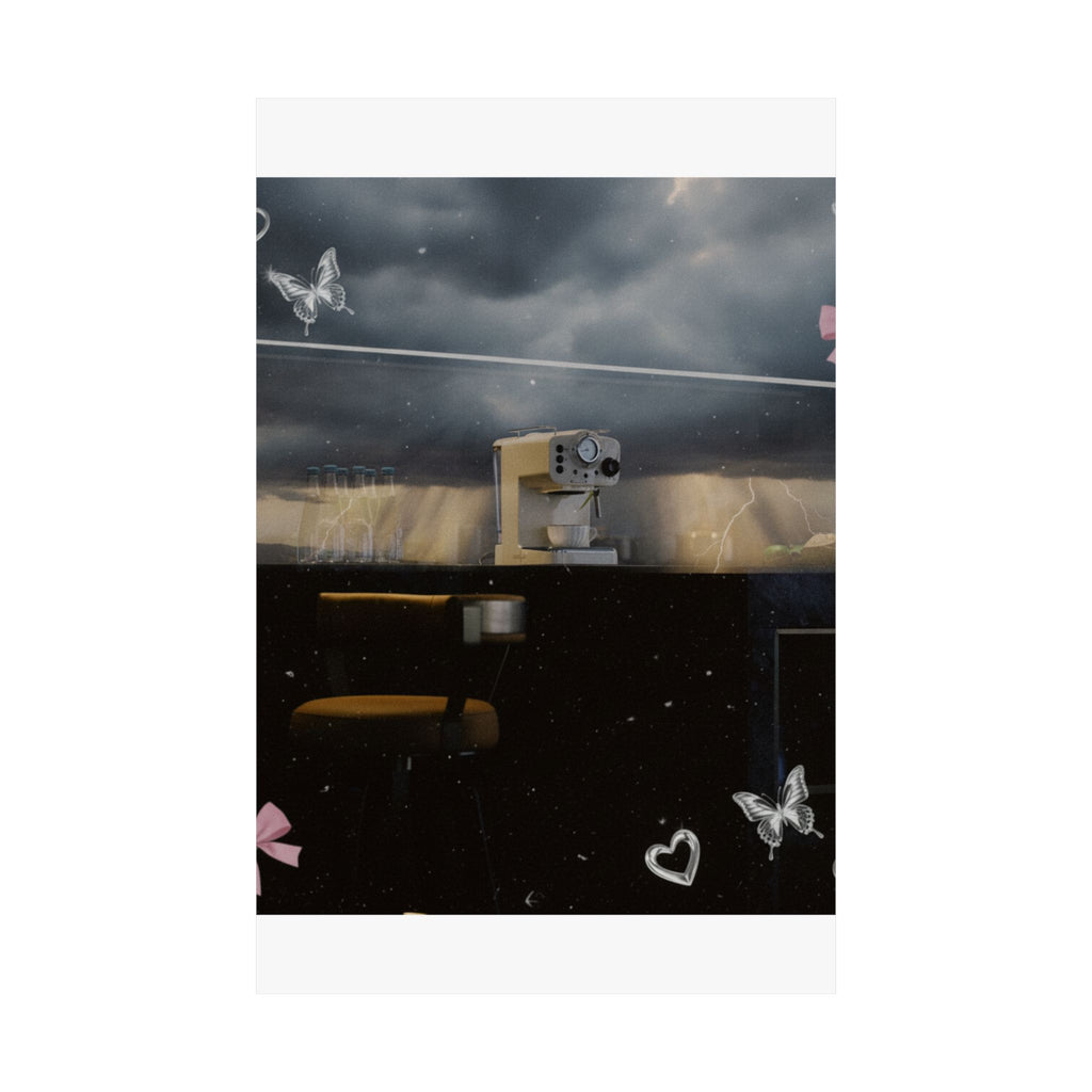 Dramatic Storm — Kitchen — Matte Poster