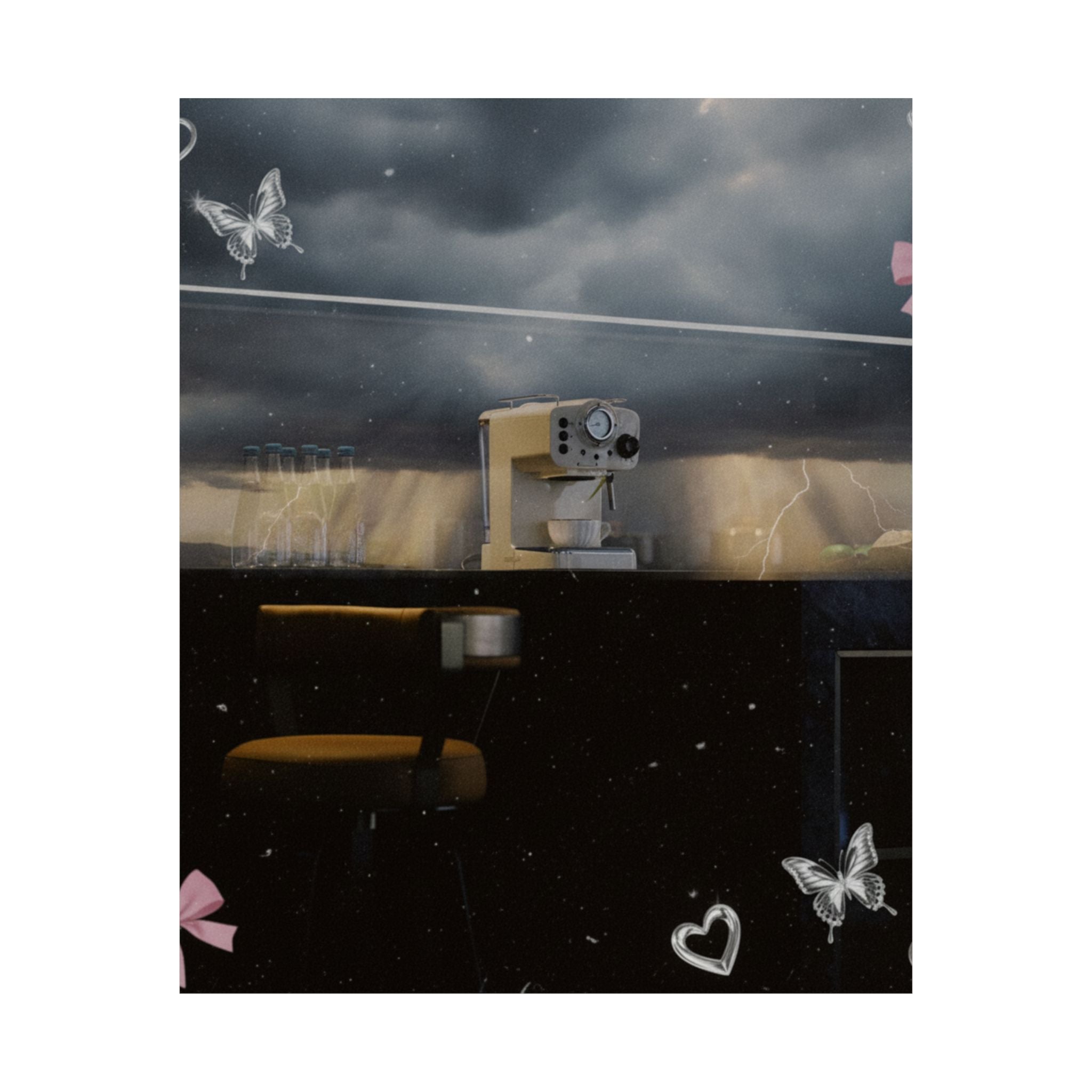 Dramatic Storm — Kitchen — Matte Poster