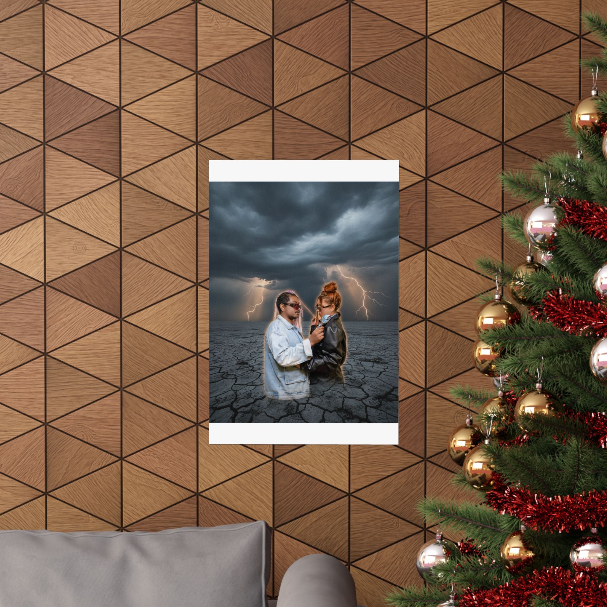 Dramatic Storm — Person — Matte Poster