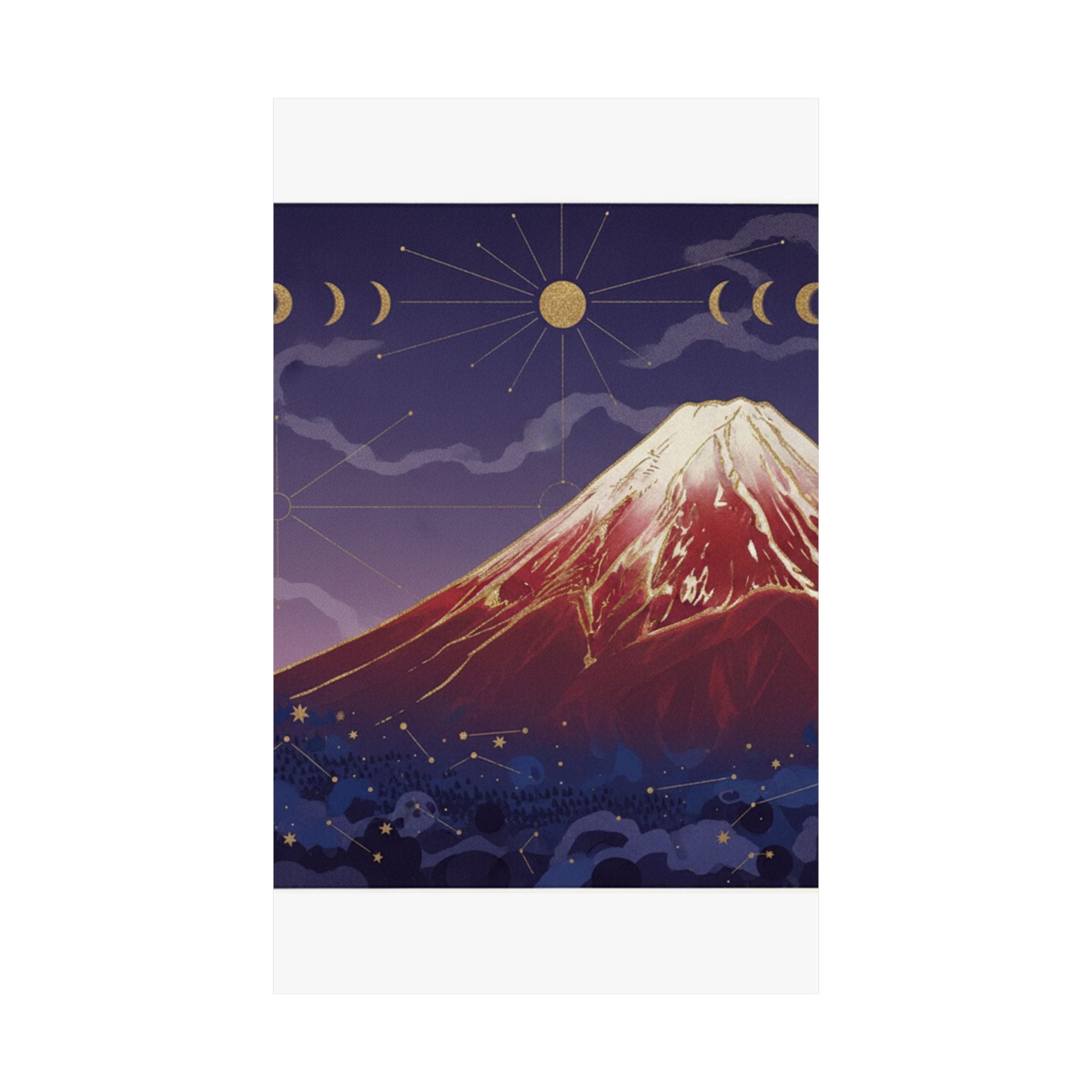 Celestial — South Wind, Clear Sky (Gaifū Kaisei), Also Known As Red Fuji, From The Series Th — Matte Poster