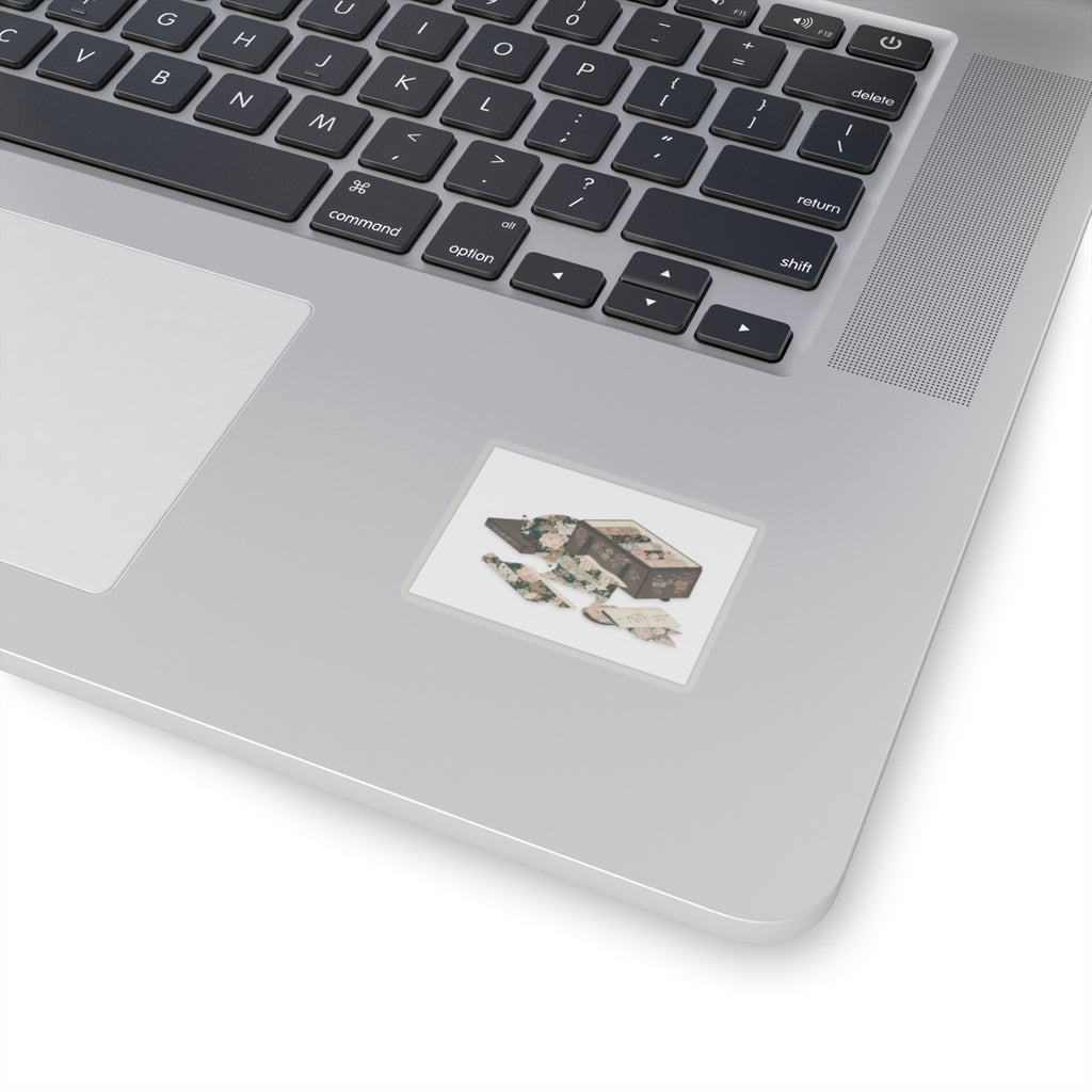 Ecommerce Main — Box With Draperies — Kiss-Cut Sticker