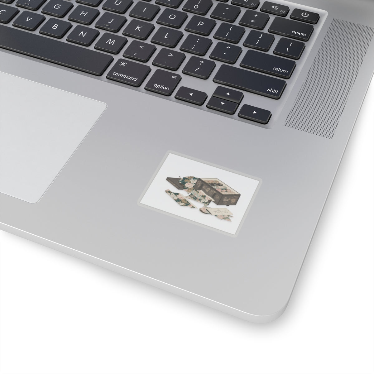 Ecommerce Main — Box With Draperies — Kiss-Cut Sticker