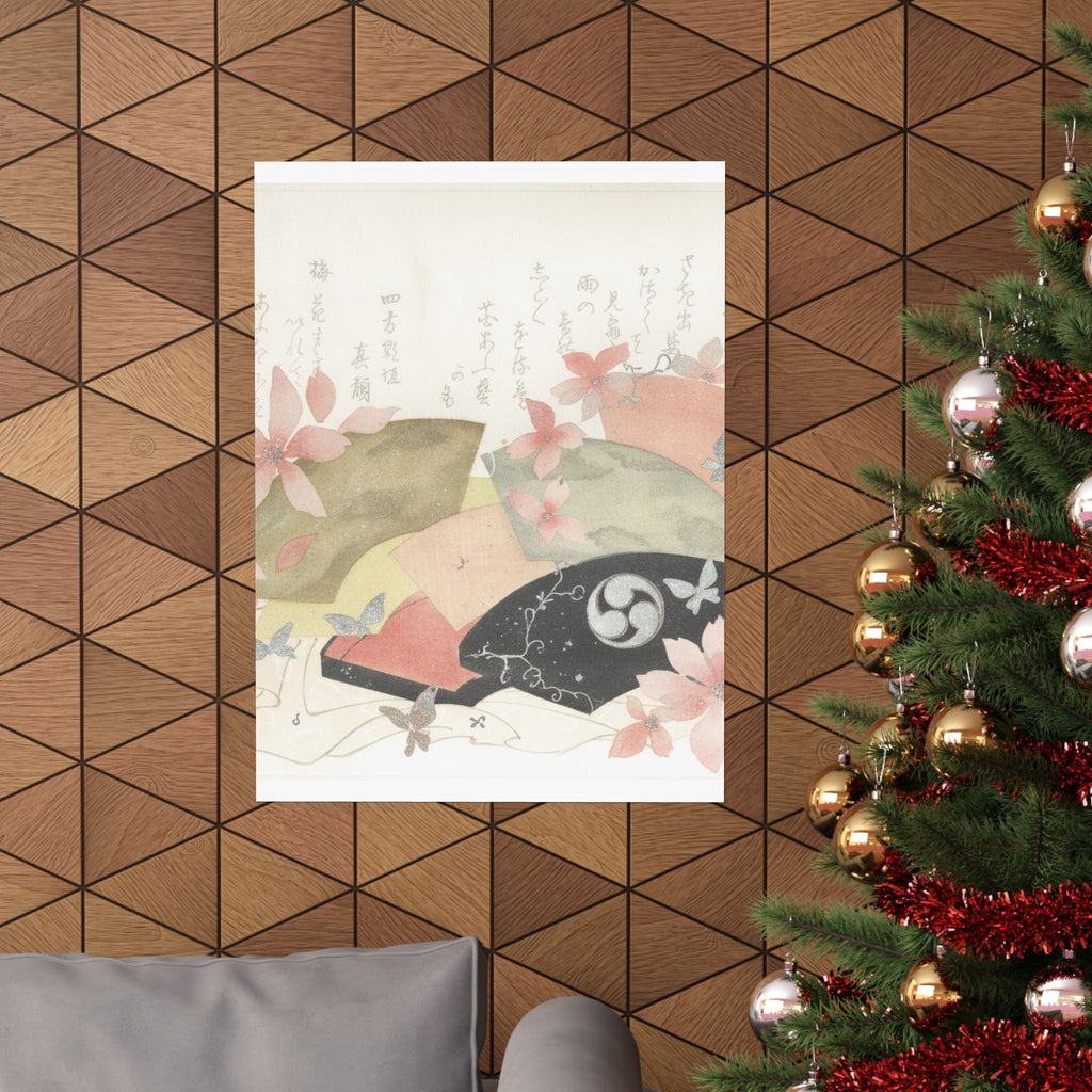 Watercolor — Fan-Box With Fans — Matte Poster