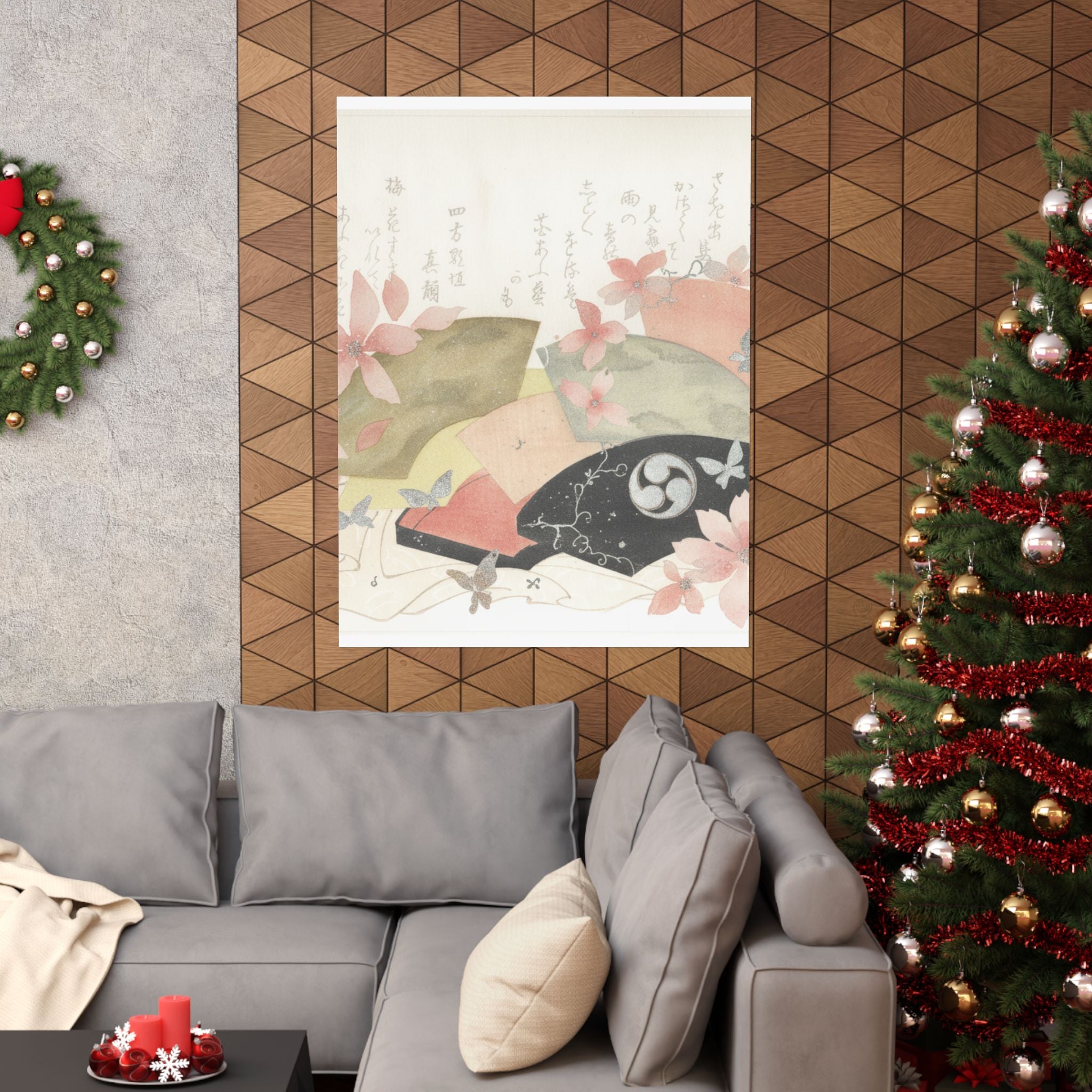 Watercolor — Fan-Box With Fans — Matte Poster