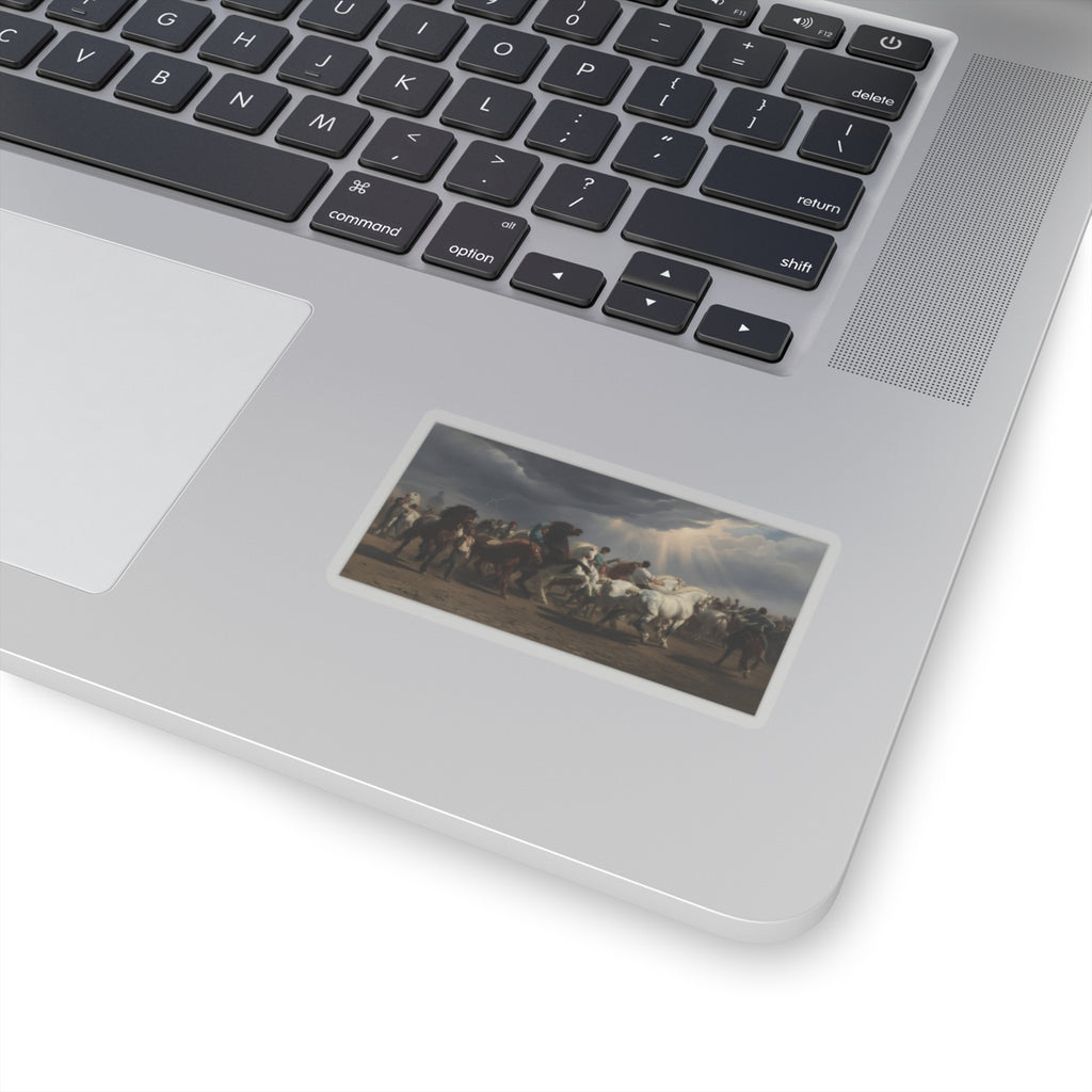 Dramatic Storm — Horse — Kiss-Cut Sticker