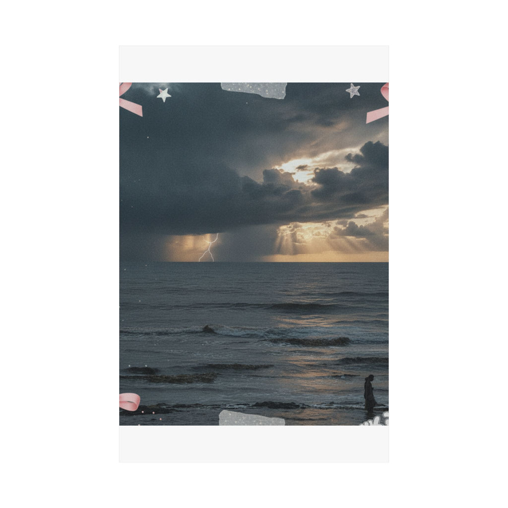Dramatic Storm — Person — Matte Poster