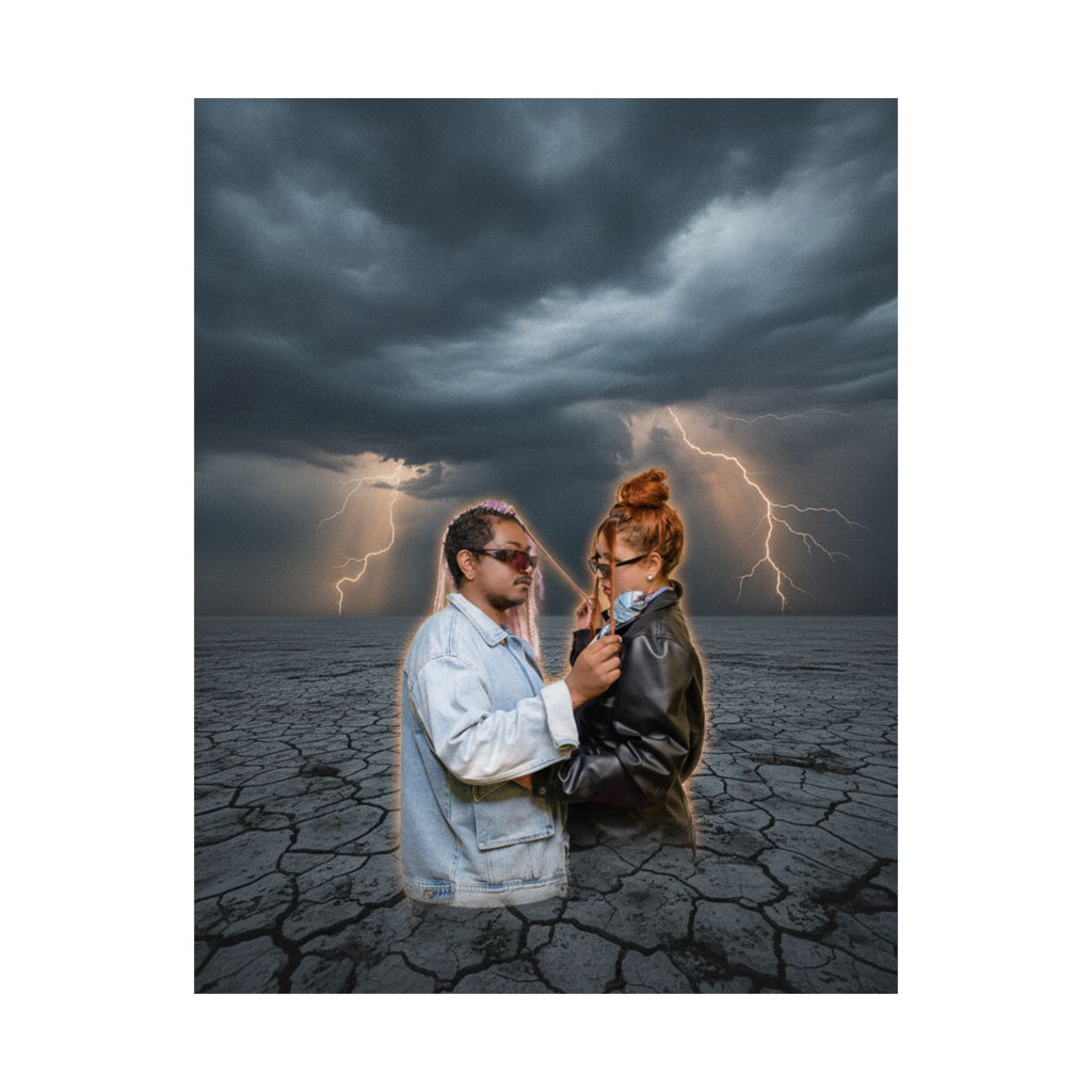 Dramatic Storm — Person — Matte Poster