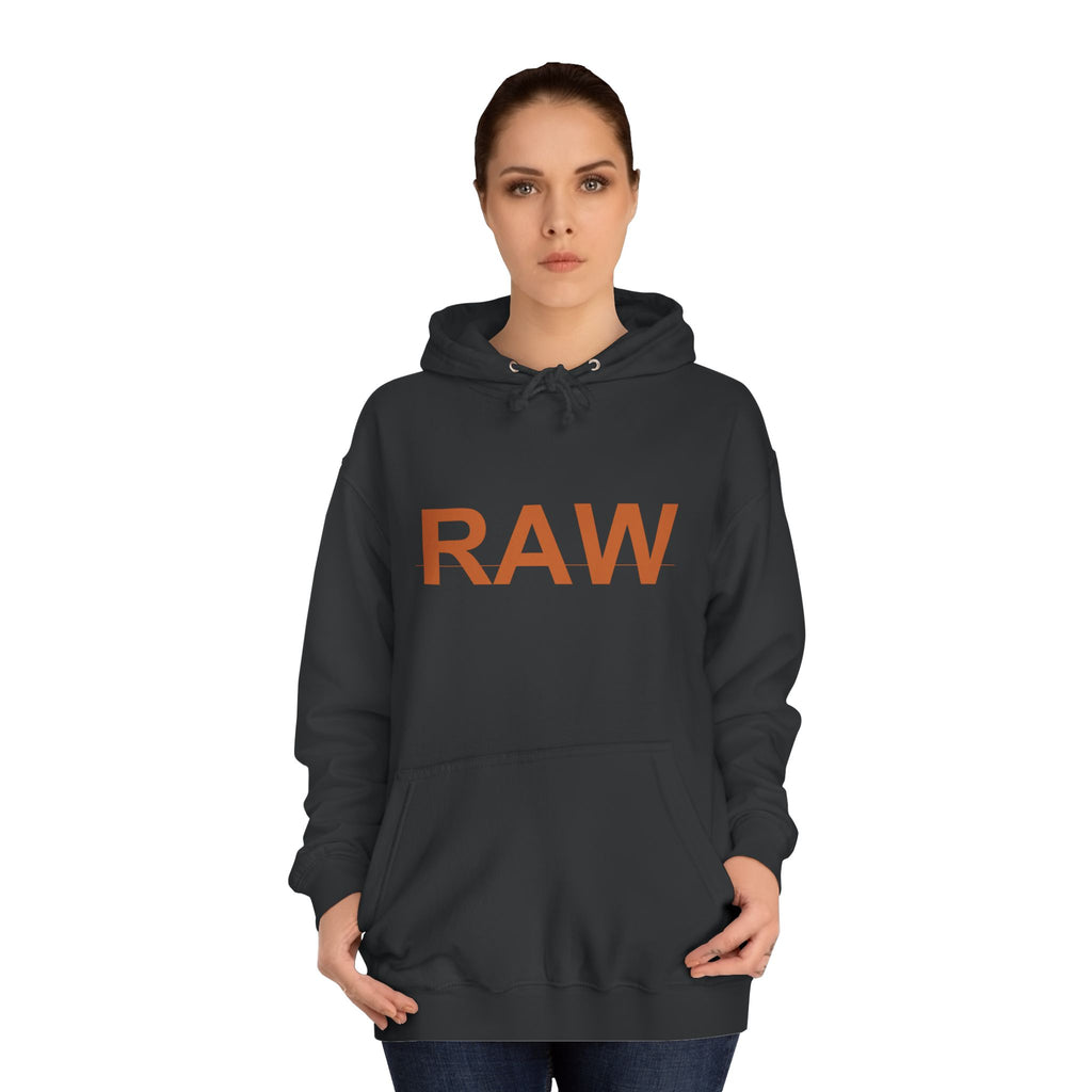 RAW Rust Block Letter Statement Pullover Hoodie
