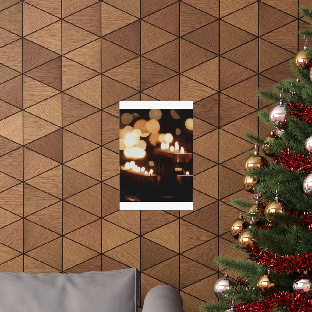 Southern Sunset — Candle — Matte Poster