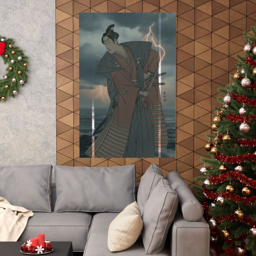 Dramatic Storm — The Third Segawa Kikunojo In The Role Of Oboshi Rikiya — Matte Poster
