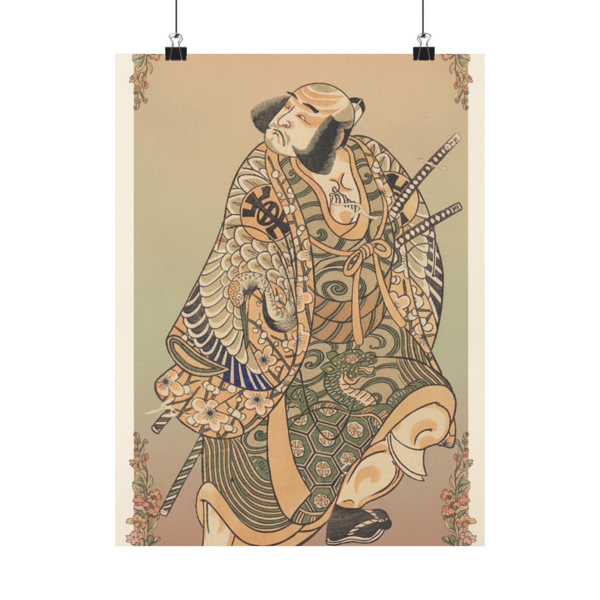 Affirmation — The Actor Nakamura Nakazo As A Warrior — Matte Poster