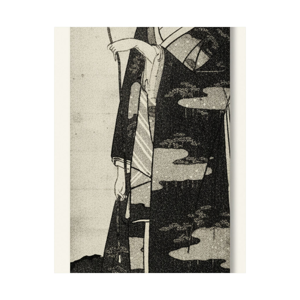 Ecommerce Main — A Woman Playing With A Monkey Which Has Climbed A Tree — Matte Poster
