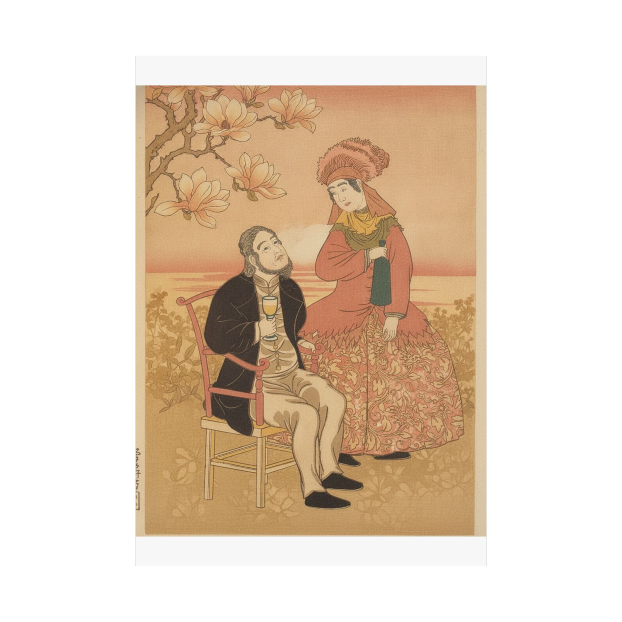 Southern Sunset — France, From The Series Pictures Of People From Foreign Lands (Gaikoku Jinbutsu  — Matte Poster