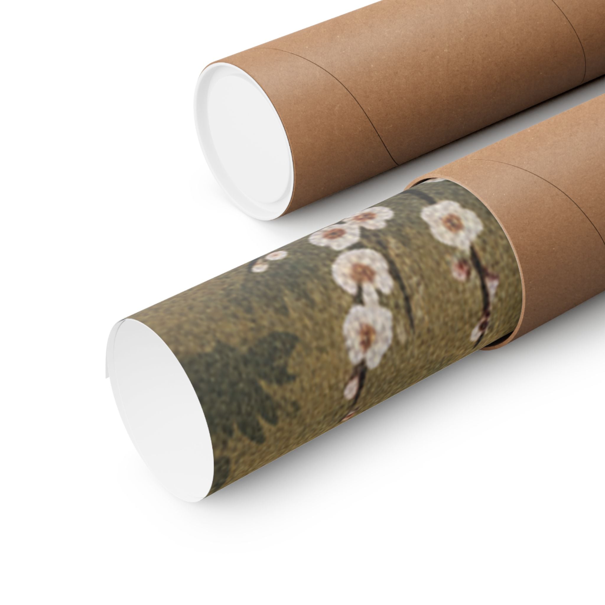 Scenic Nature — Plum Tree In Blossom — Matte Poster