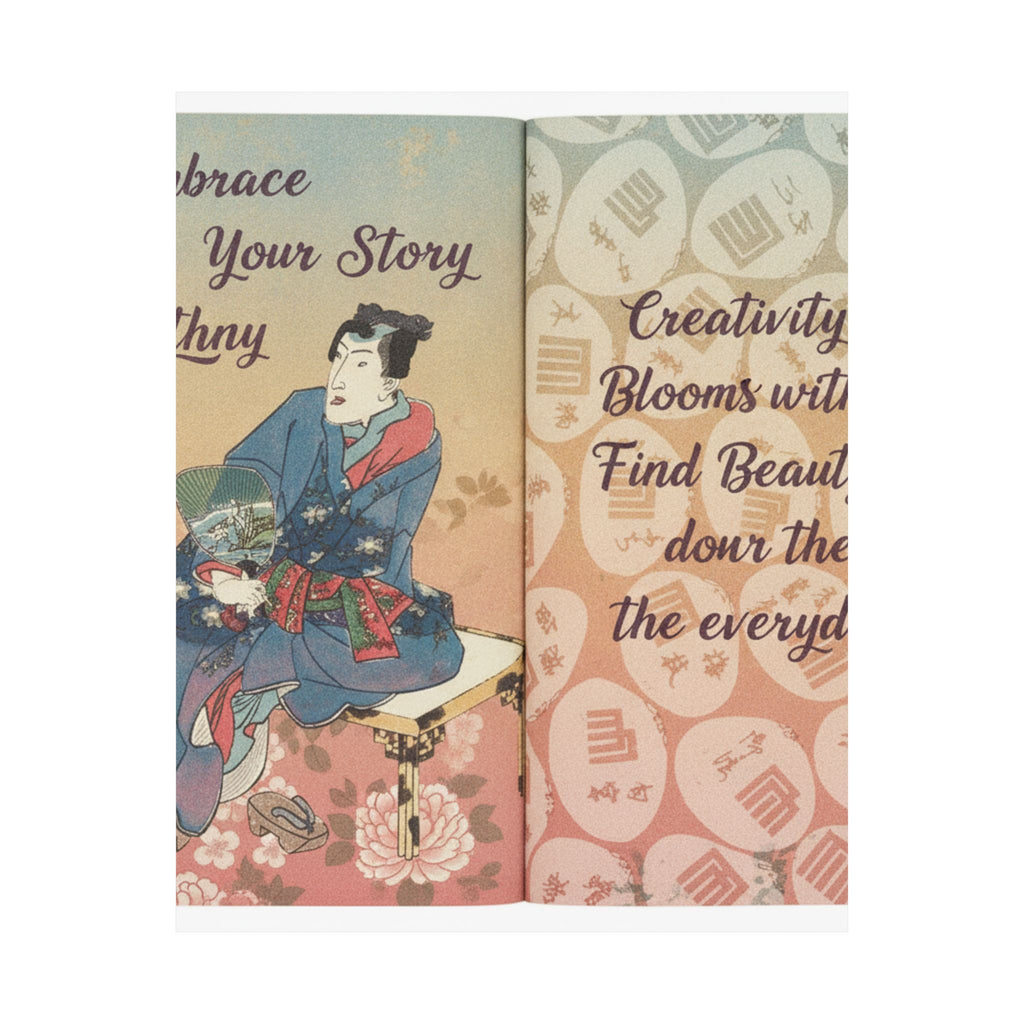 Affirmation — A Fraudulent Murasaki’S Rustic Genji  By Ryūtei Tanehiko — Matte Poster