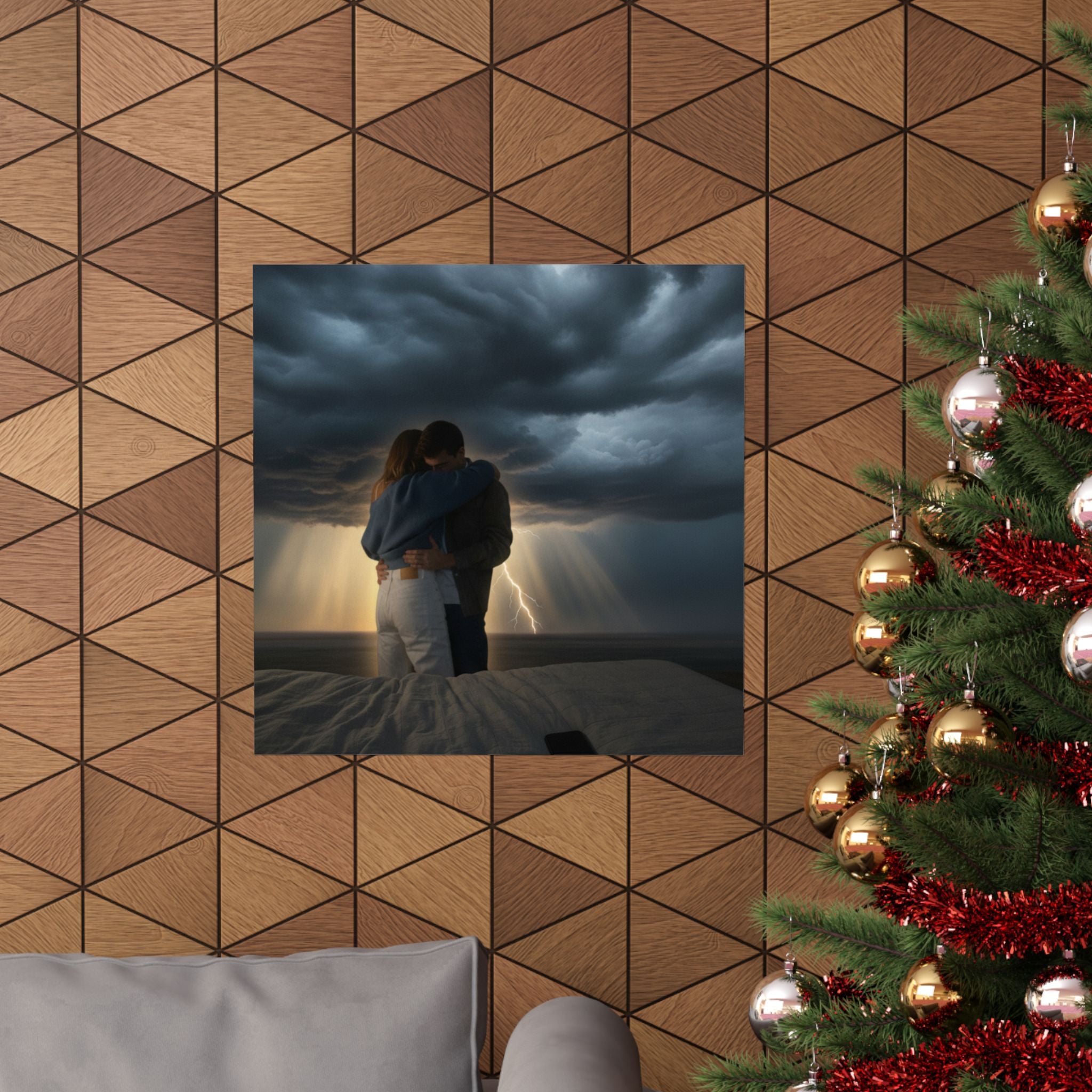 Dramatic Storm — Person — Matte Poster