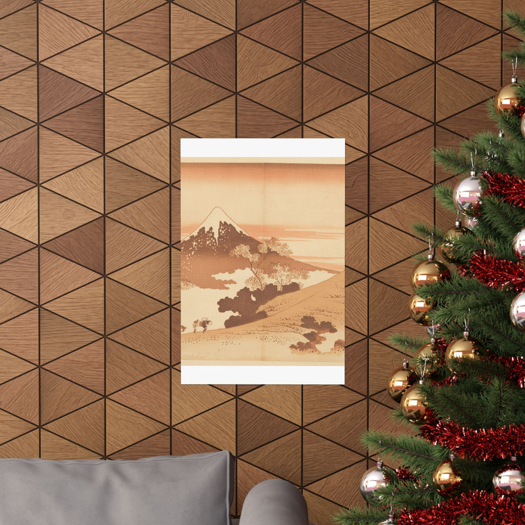 Southern Sunset — Fuji From Inume (?) Pass — Matte Poster