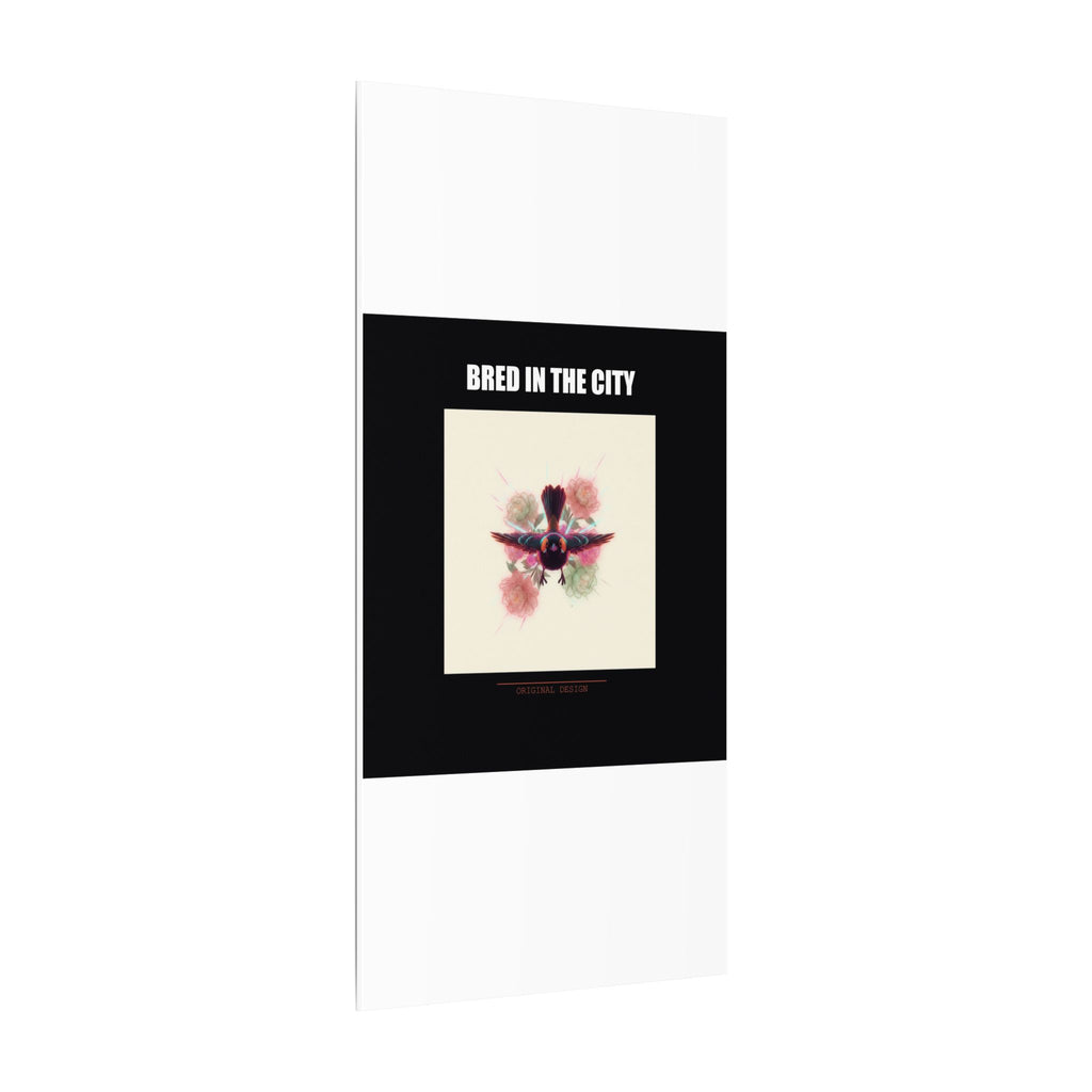 BRED IN THE CITY Flying Bird & Roses Matte Canvas