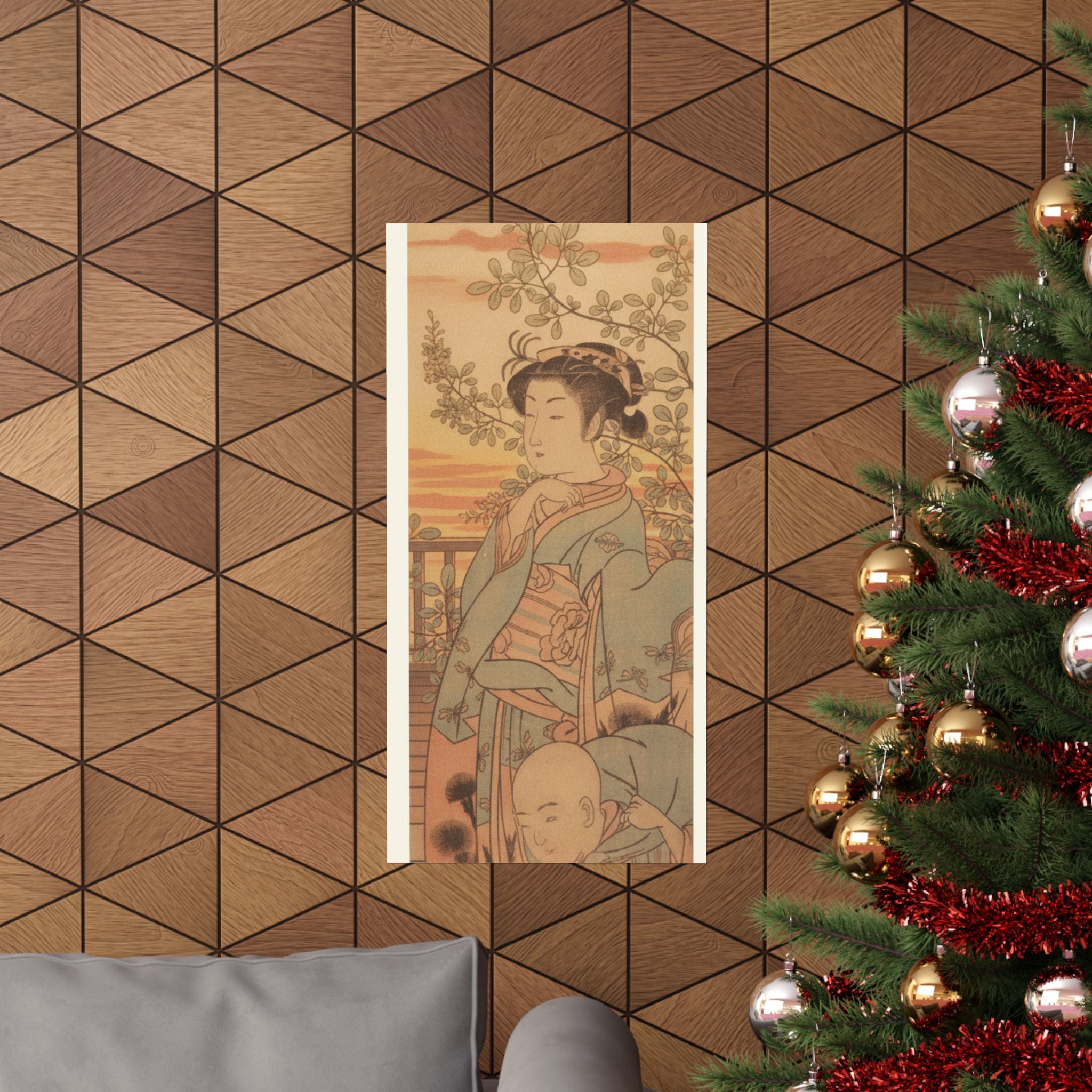 Southern Sunset — A Young Lady And Her Boy Servant — Matte Poster