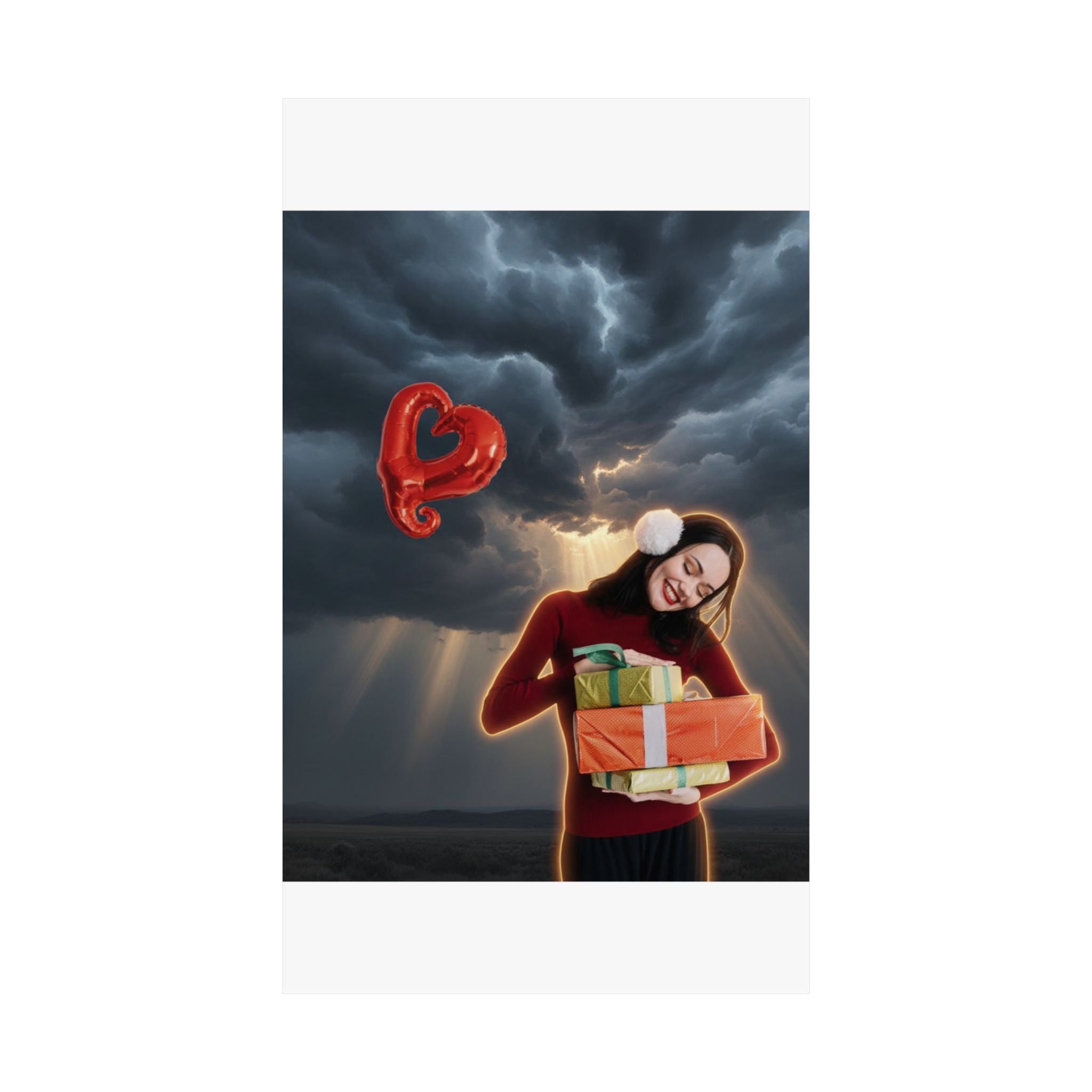 Dramatic Storm — Person — Matte Poster