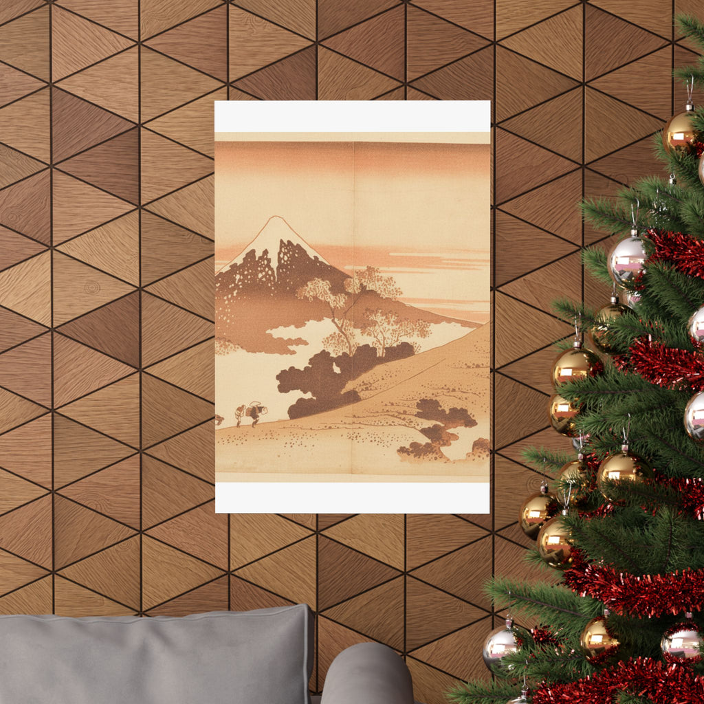 Southern Sunset — Fuji From Inume (?) Pass — Matte Poster