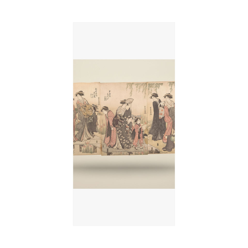 Product Marketing — Courtesans In An Iris Garden — Matte Poster